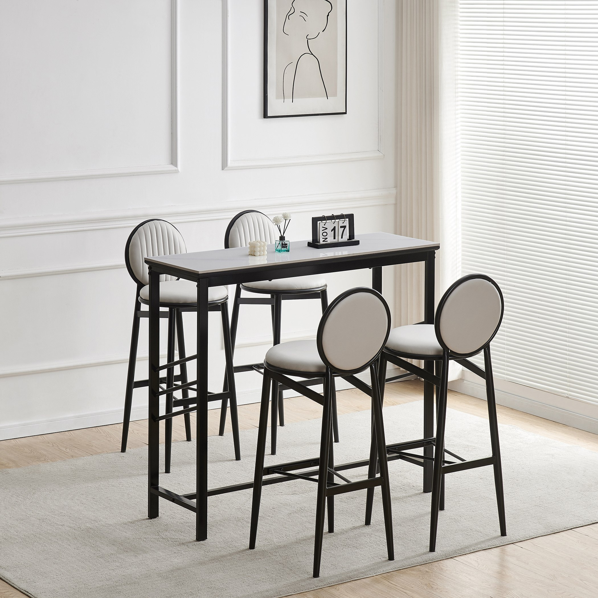 Marton 4-Seater Sintered Stone Bar Table-hbxfurniture-diningroom-barcountersandbarstools-image-7