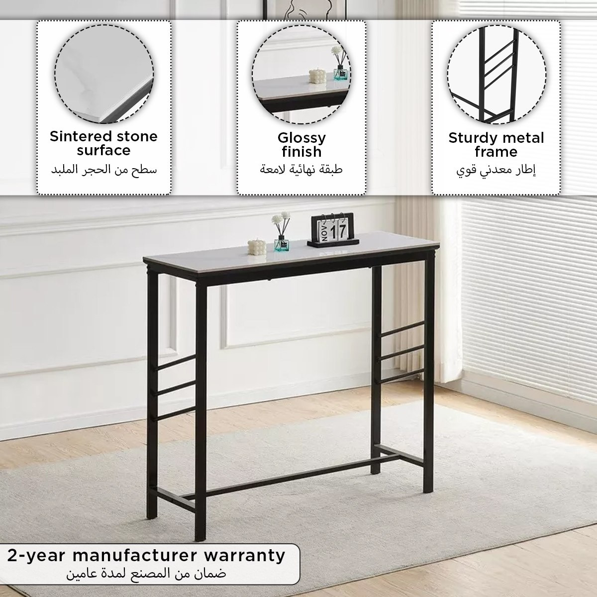 Marton 4-Seater Sintered Stone Bar Table-hbxfurniture-diningroom-barcountersandbarstools-image-8