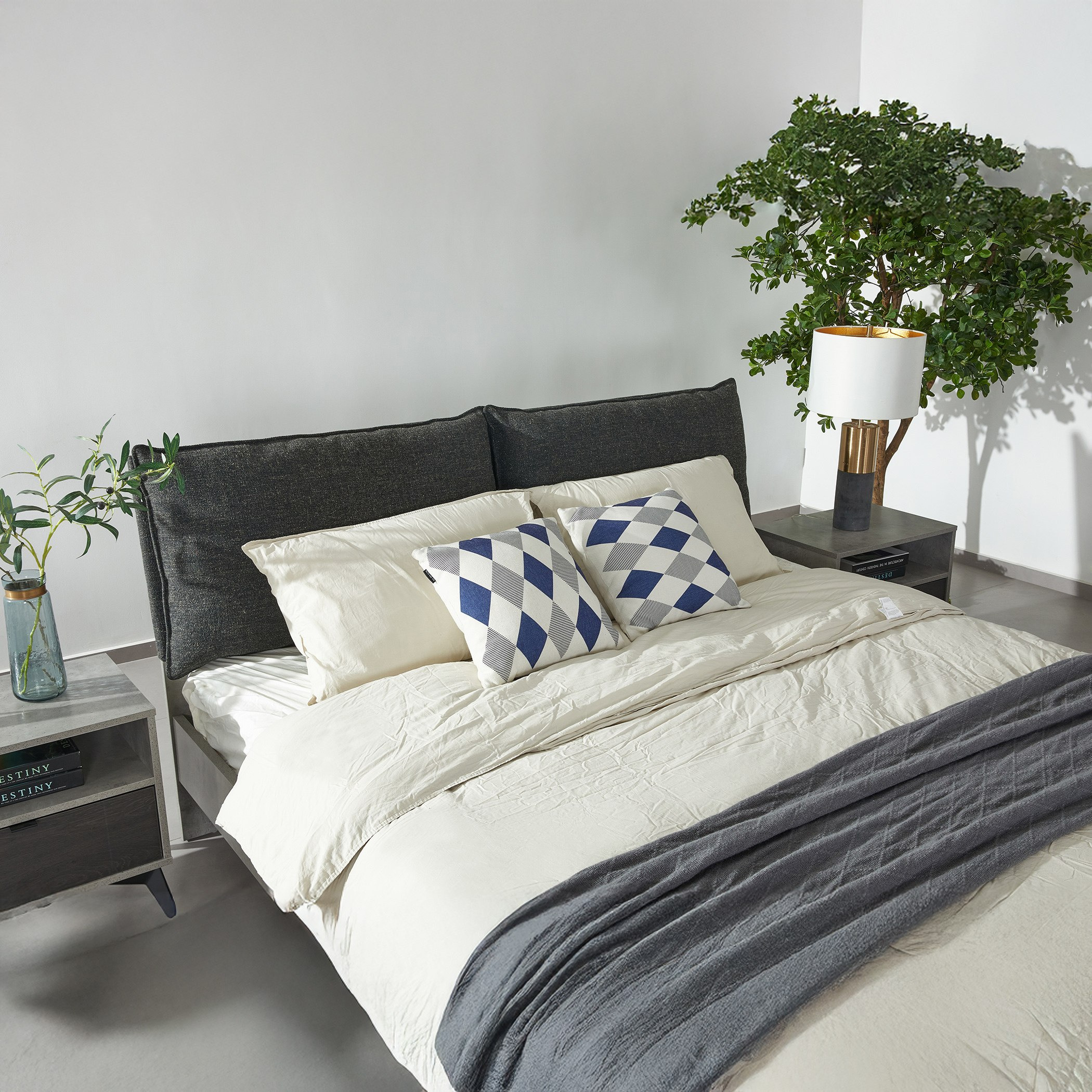 طقم غرفة نوم كوين 5 قطع - لاتفيا من موڤو  - 160x200 سم -hbxfurniture-bedsandbedsets-bedroomsets-queen-image-3