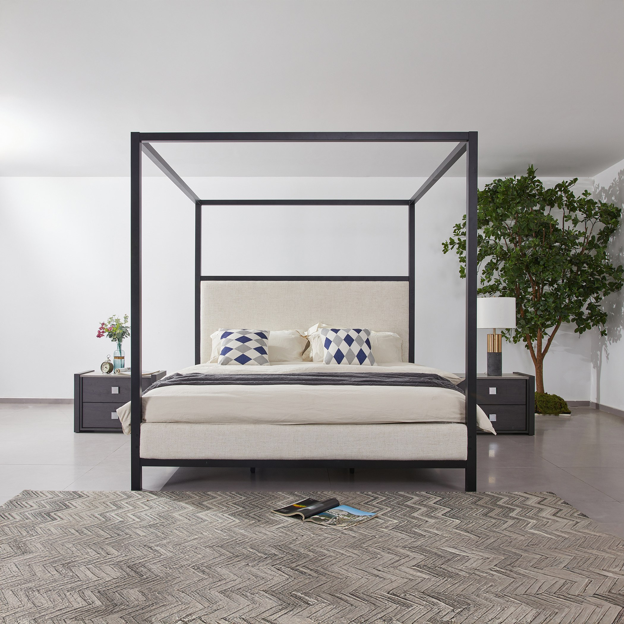 Cambridge Winchester King Poster Bed - 180x200 cm-PROMO_HB_SA_HBX10_TH1000_NEW_031025-image-1