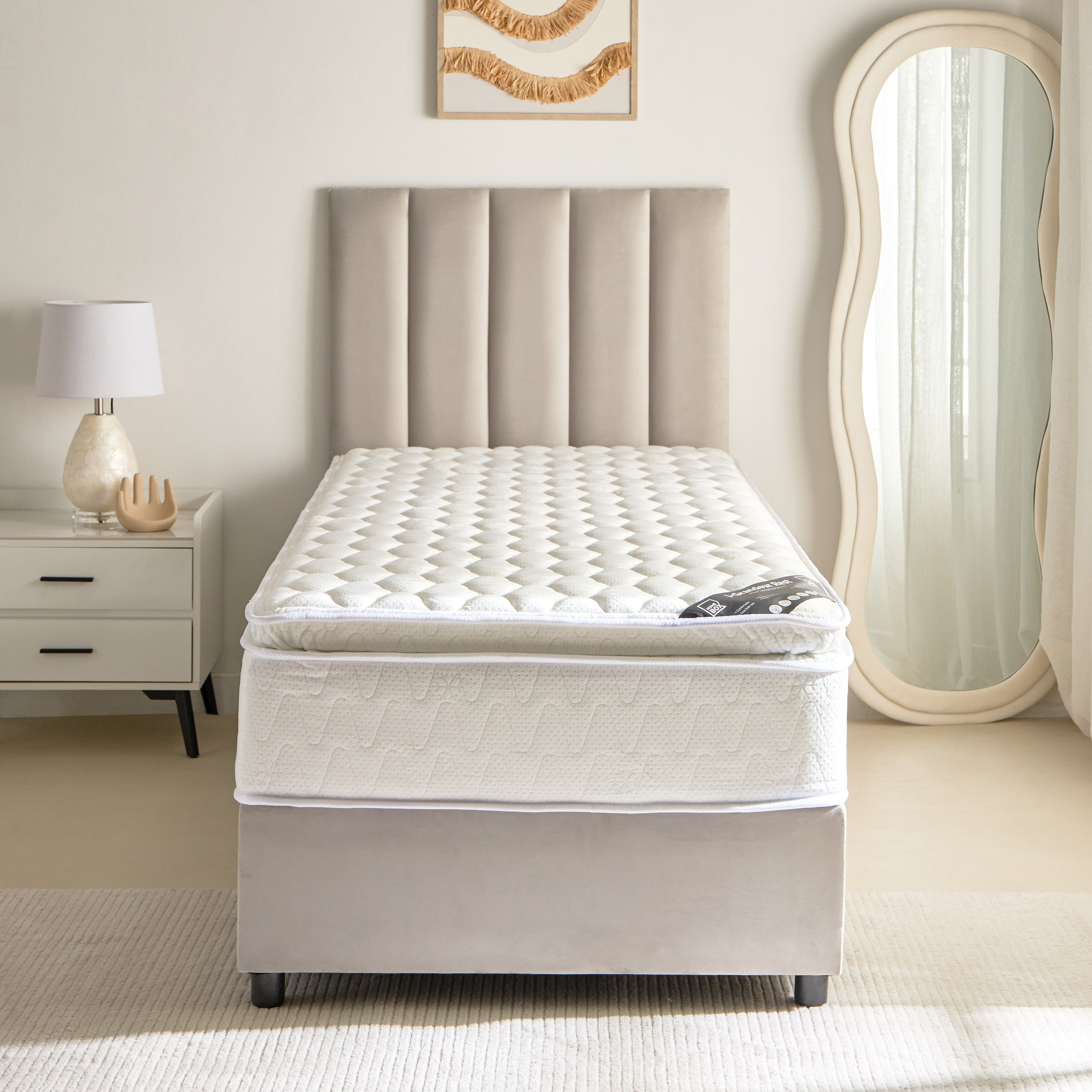 iGrandeur Rest Pillow Top Spring Single Mattress 90x190x30 cm