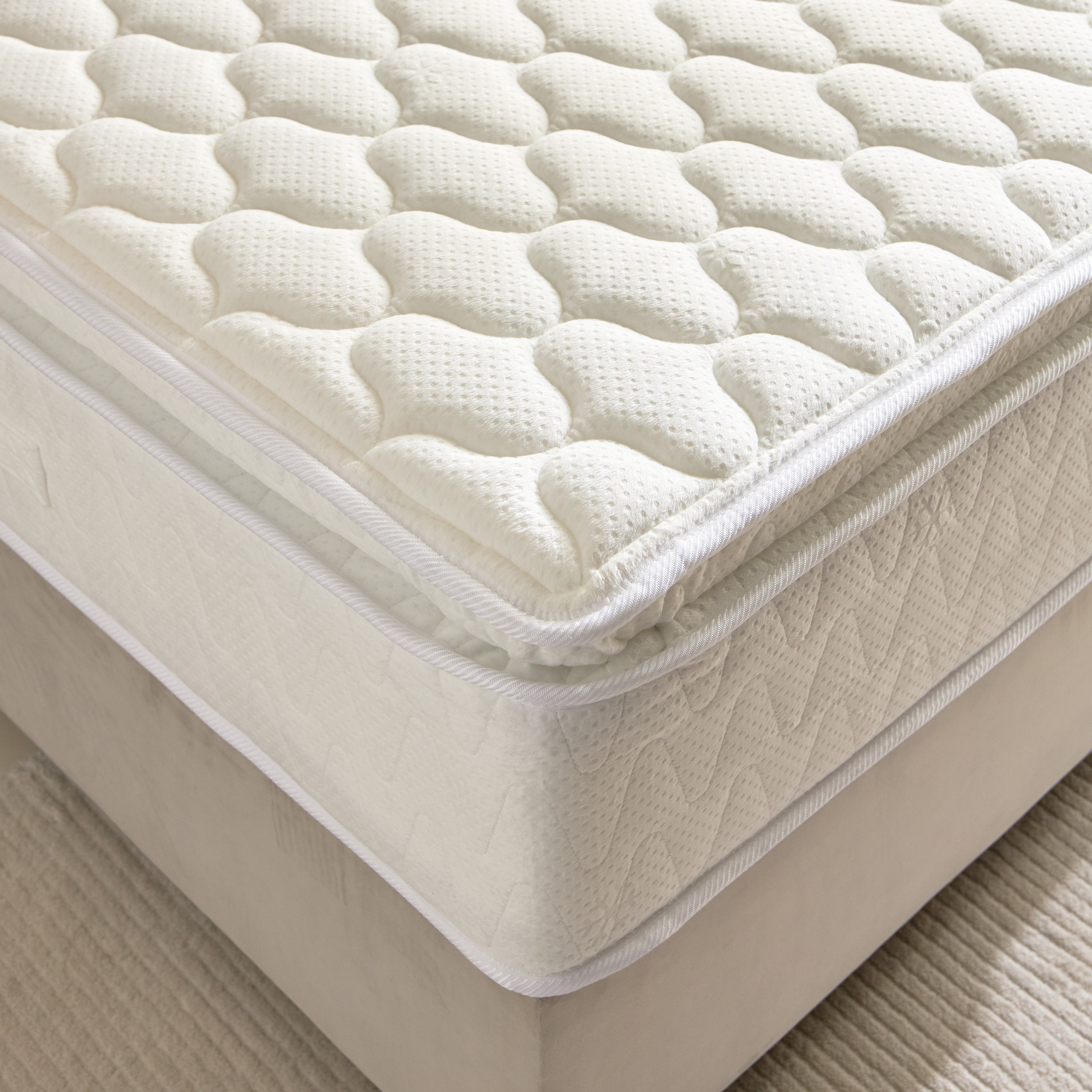 SleepNest iGrandeur Rest Medium Soft Pillow Top Bonnell Spring Single Mattress - 90x190x30 cm-hbxfurniture-bedroom-mattresses-single-image-6