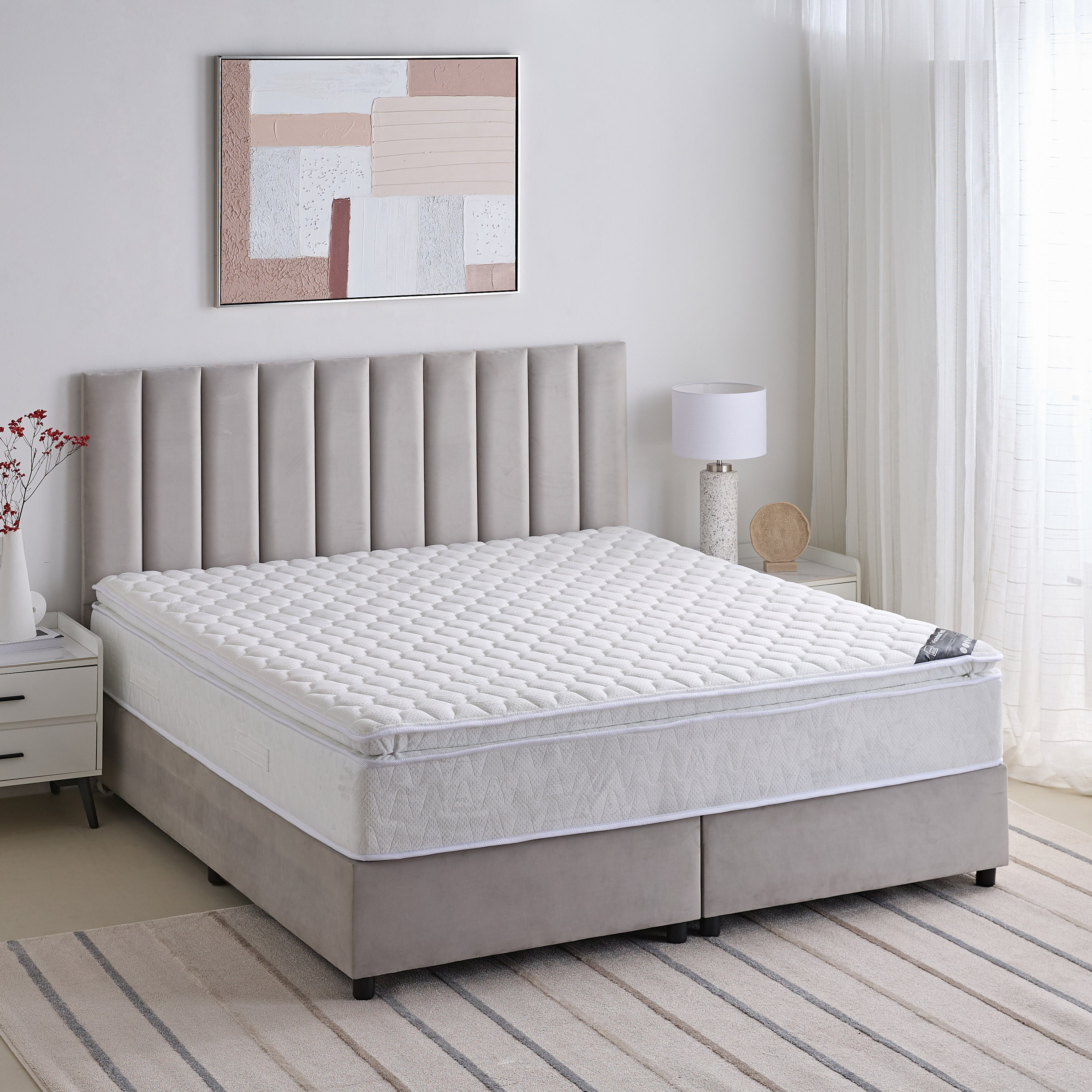 SleepNest iGrandeur Rest Medium Soft Pillow Top Bonnell Spring Mattress - 160x200x30 cm-hbxbedroom-mattresses-queen-image-2
