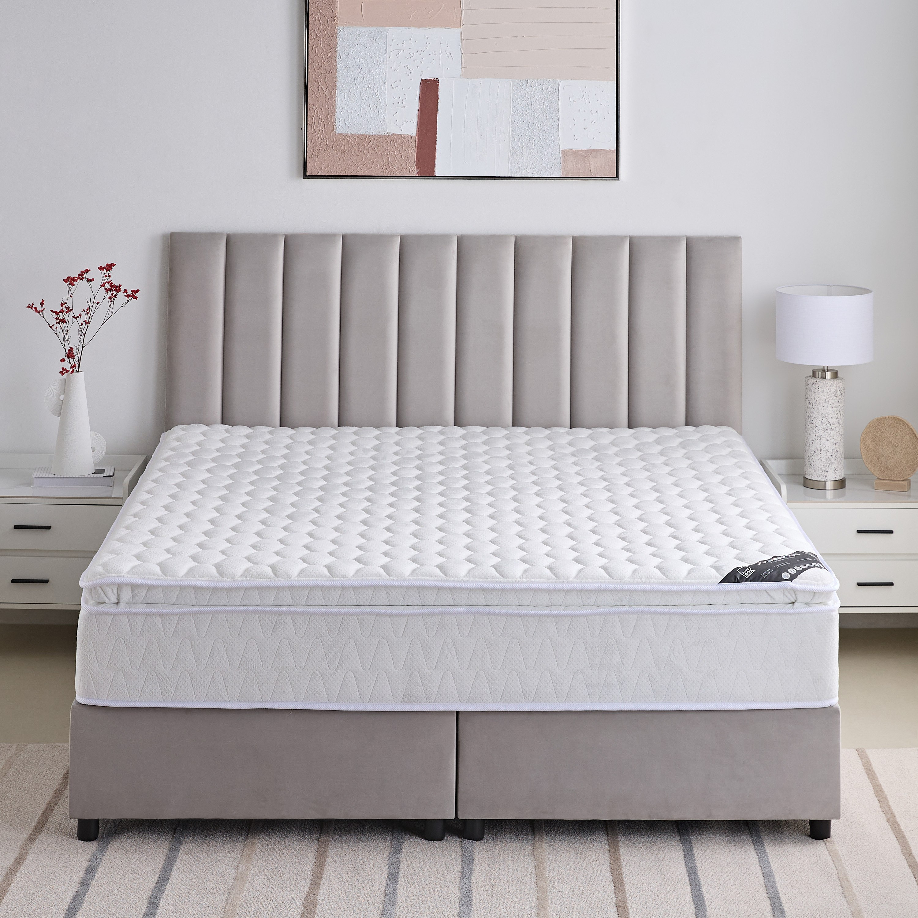 SleepNest iGrandeur Rest Medium Soft Pillow Top Bonnell Spring Mattress - 160x200x30 cm-hbxbedroom-mattresses-queen-image-3