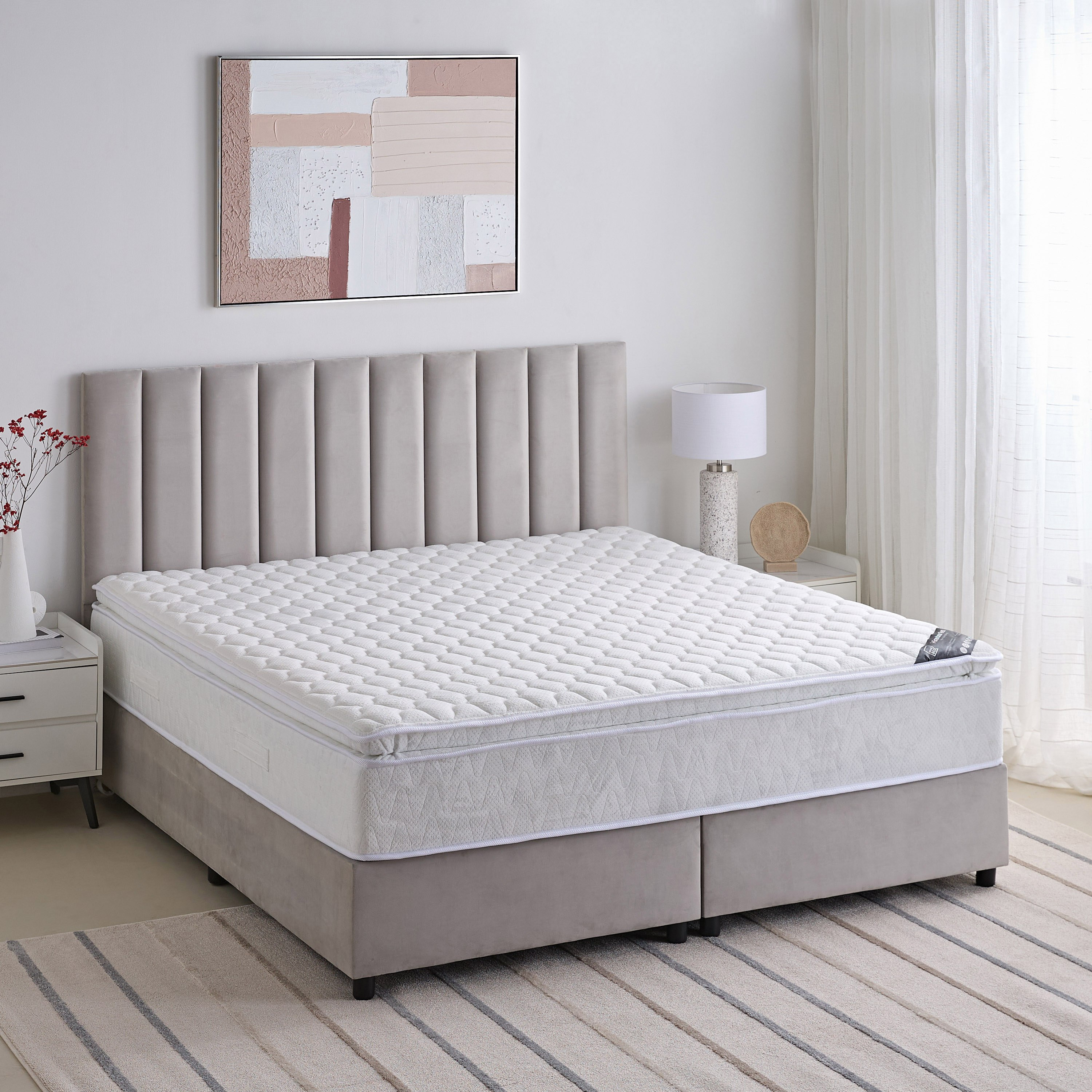 SleepNest iGrandeur Rest Medium Soft Pillow Top Bonnell Spring King Mattress - 180x200x30 cm-hbxfurniture-mattresses-king-image-8