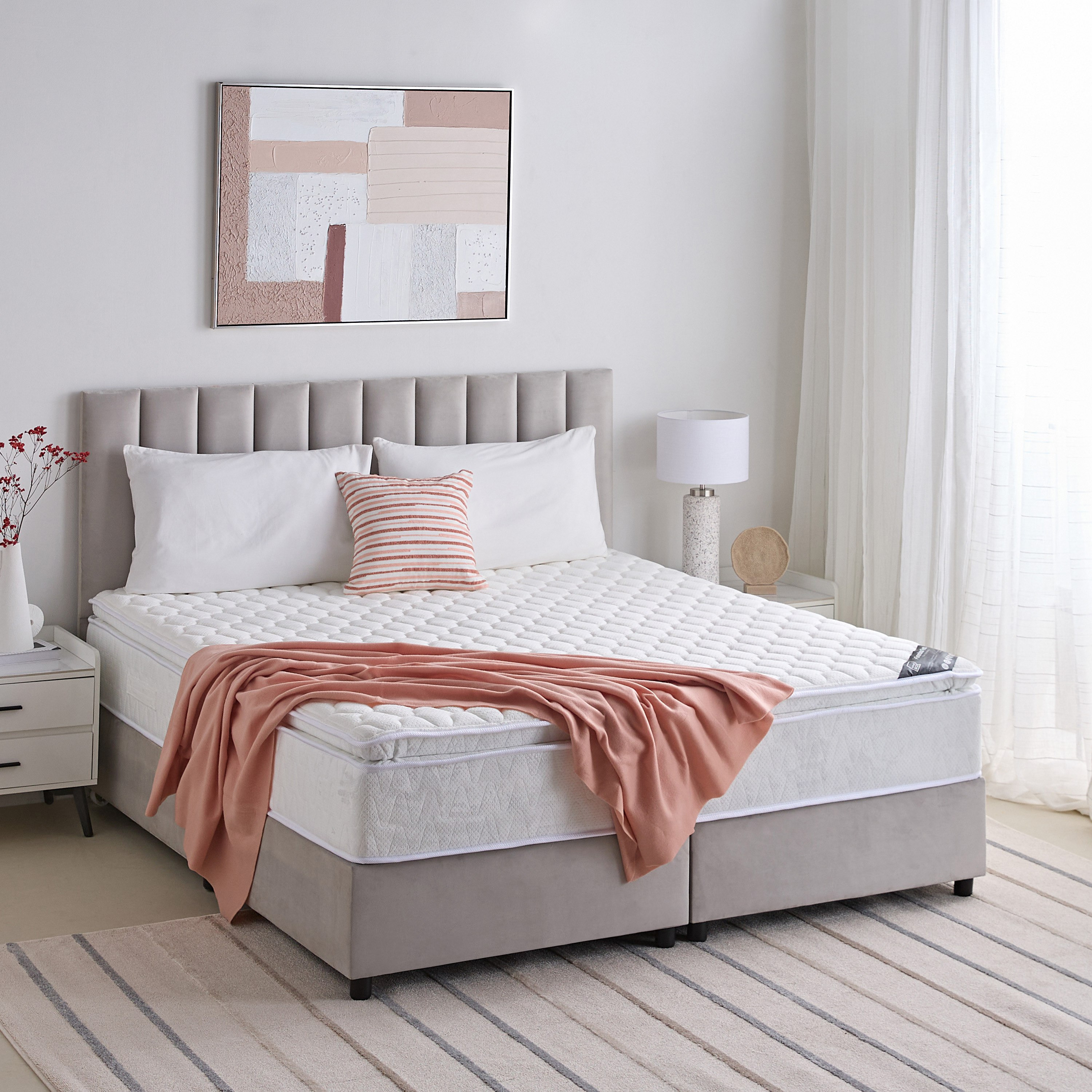 SleepNest iGrandeur Rest Medium Soft Pillow Top Bonnell Spring King Mattress - 180x200x30 cm-hbxfurniture-mattresses-king-image-9