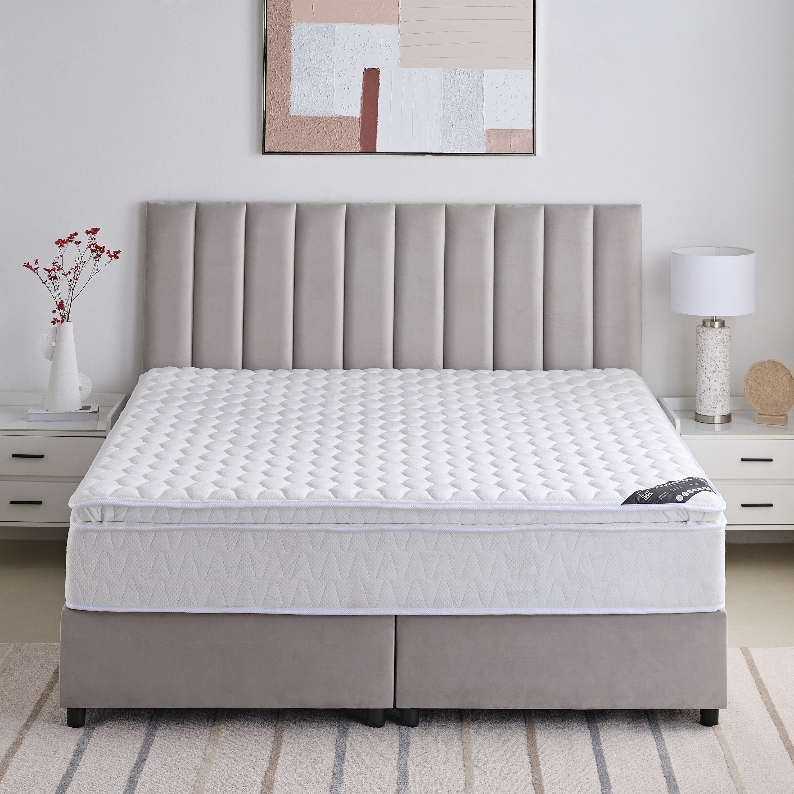 SleepNest iGrandeur Rest Medium Soft Pillow Top Bonnell Spring King Mattress - 180x210x30 cm-hbxfurniture-mattresses-king-image-3