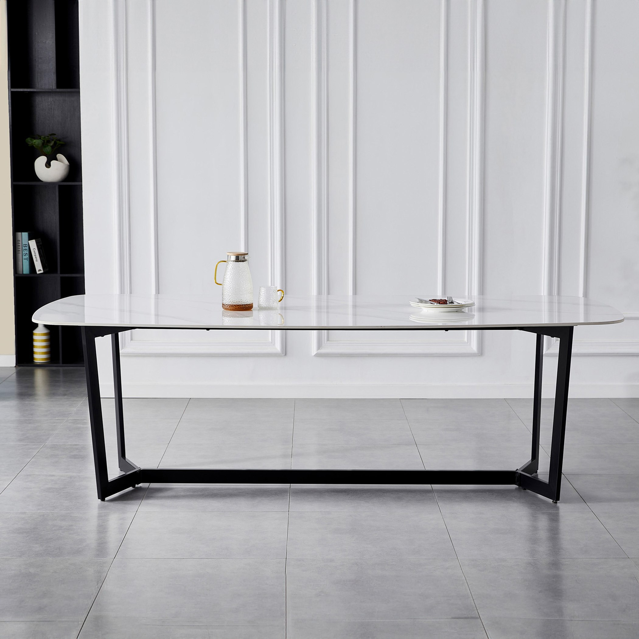 طقم سفرة 8 مقاعد من الحجر الملبد إيرينا من برشلونة-hbxfurniture-diningtablesandsets-diningsets-eightseater-image-2