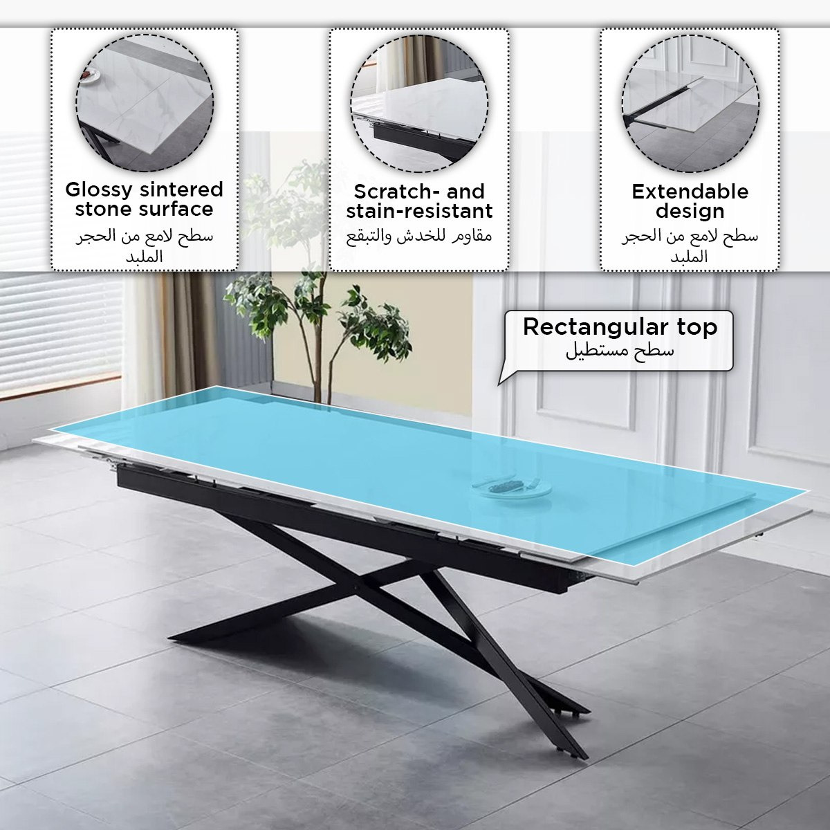 طقم سفرة من الحجر الملبد قابل للتمدد 8-10 مقاعد من دوريان-hbxfurniture-diningroom-diningsets-tenseater-image-6