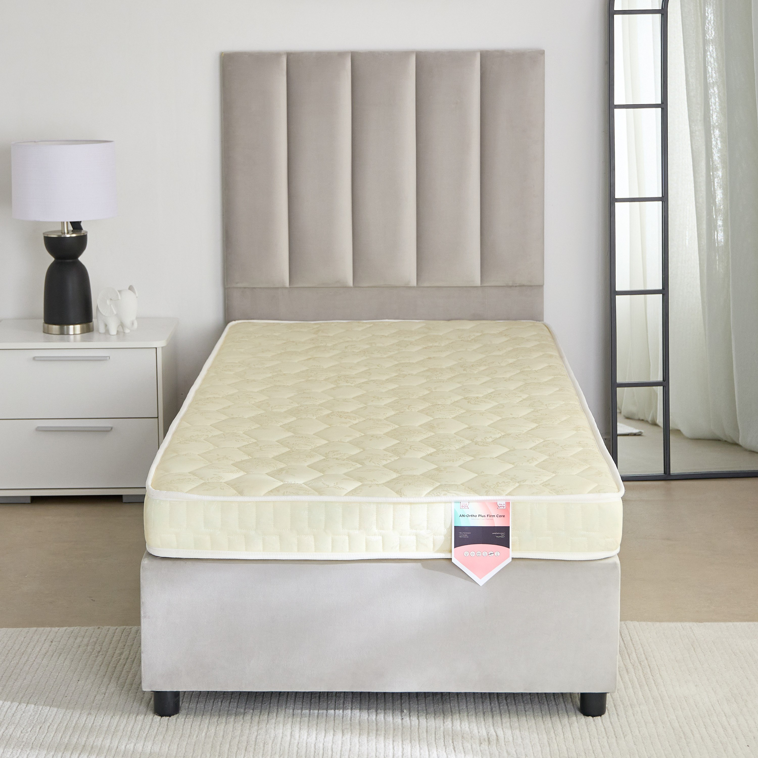 مرتبة فردية بتصميم صلب وإسفنج مجدد من أورثو بلس - 90x200x10 سم-hbxfurniture-bedroom-mattresses-single-image-2