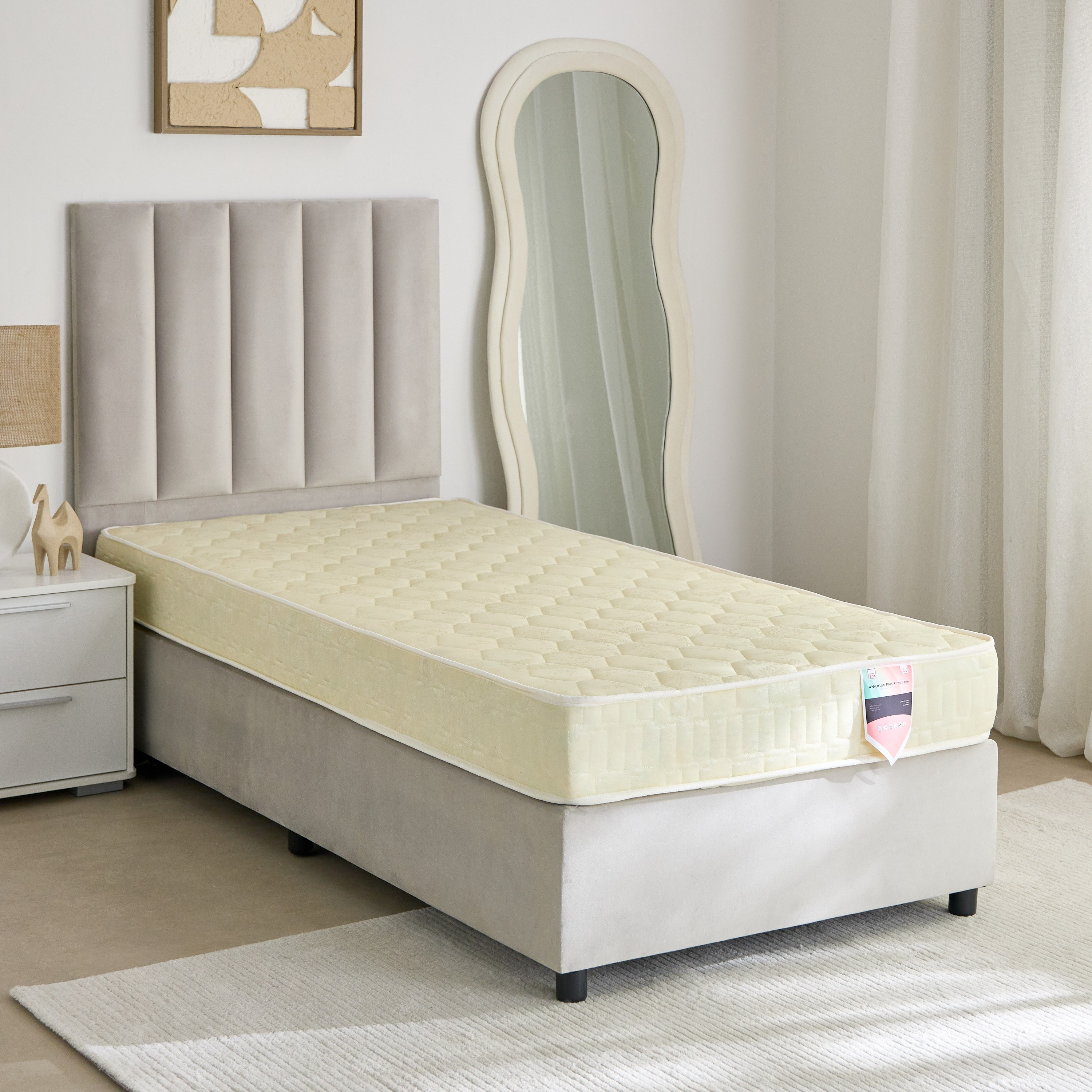 مرتبة فردية بتصميم صلب وإسفنج مجدد من أورثو بلس - 90x200x15 سم-hbxfurniture-bedroom-mattresses-single-image-2