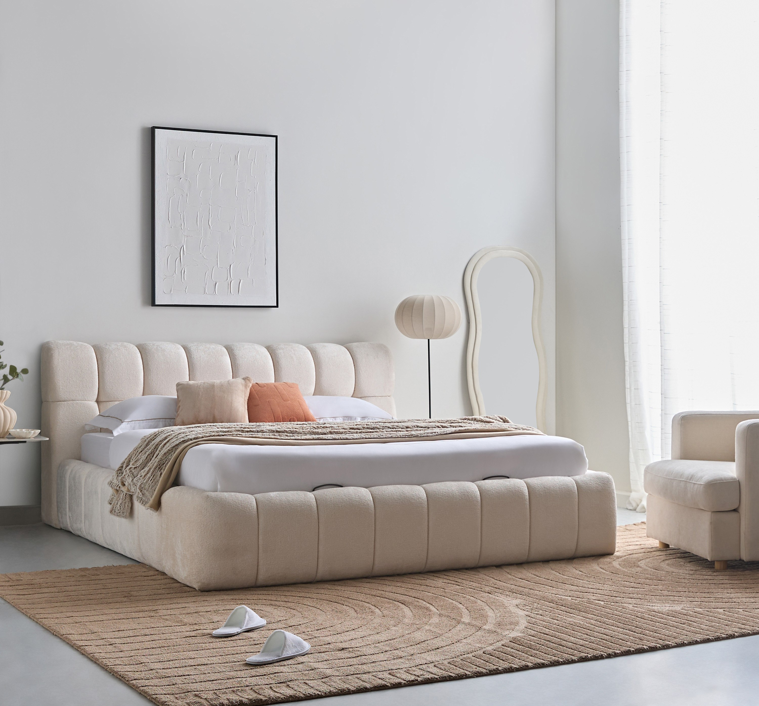 سرير توين منجد بمساحة تخزين هيدروليكية من أركاديا - 120x200 سم-hbxbedroom-bedsandbedsets-upholsteredbeds-twin-image-9