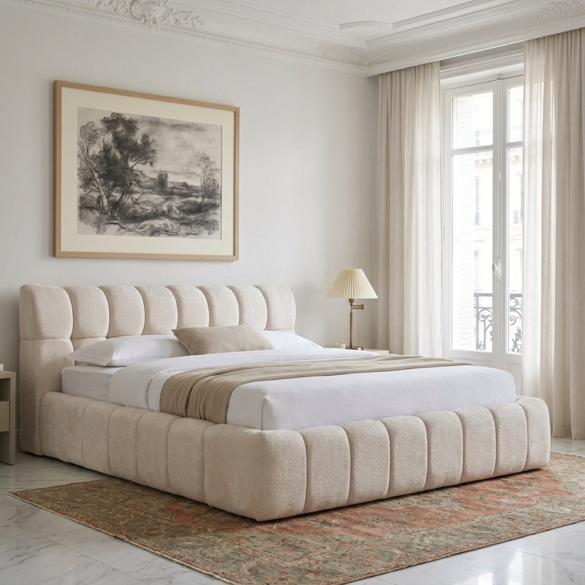 Movo Arcadia Hydraulic Storage Upholstered King Bed - 180x200 cm-PROMO_HB_UAE_HBX10_250526-image-1