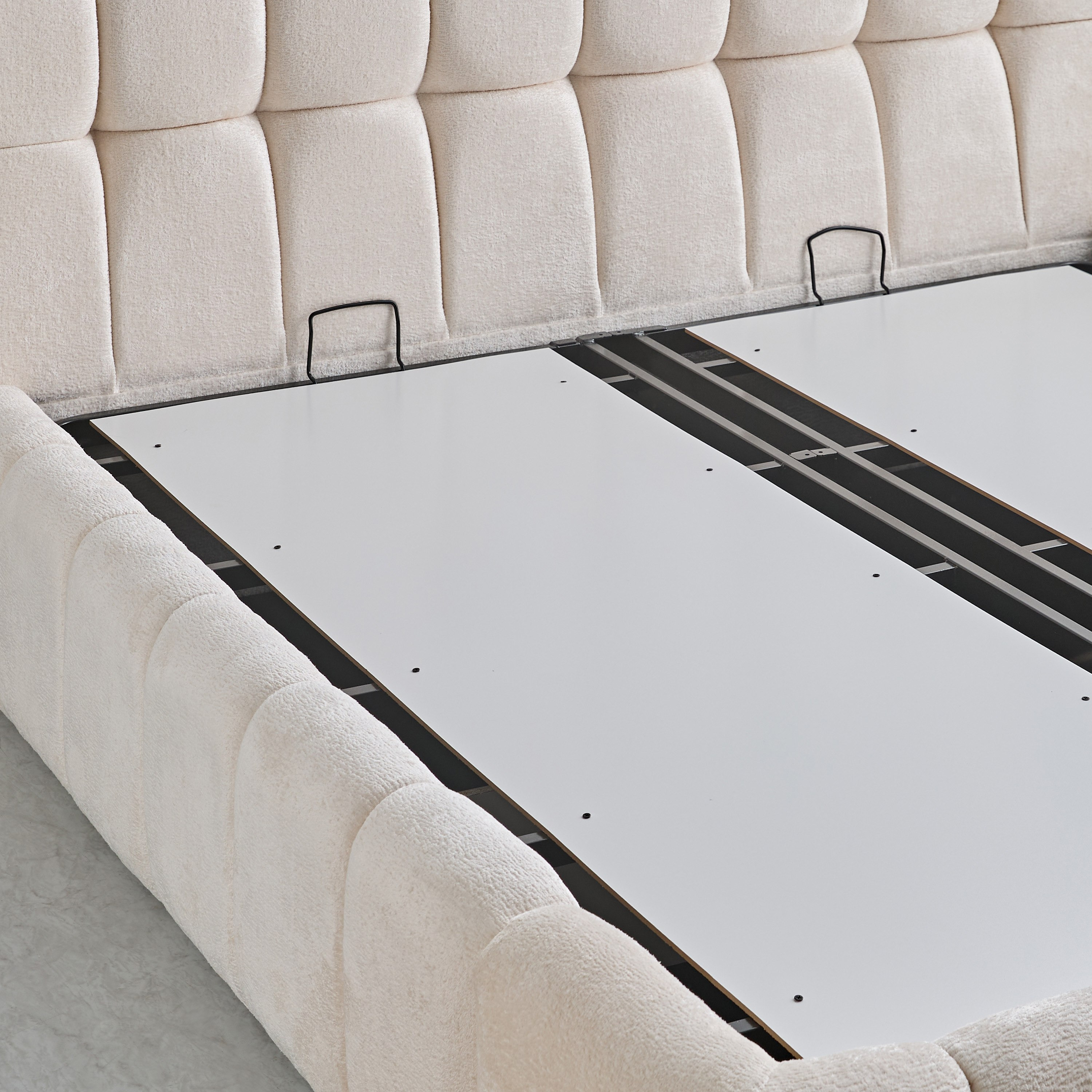 Movo Arcadia Hydraulic Storage Upholstered Super King Bed - 200x200 cm-hbxbedroom-bedsandbedsets-beds-superking-image-8