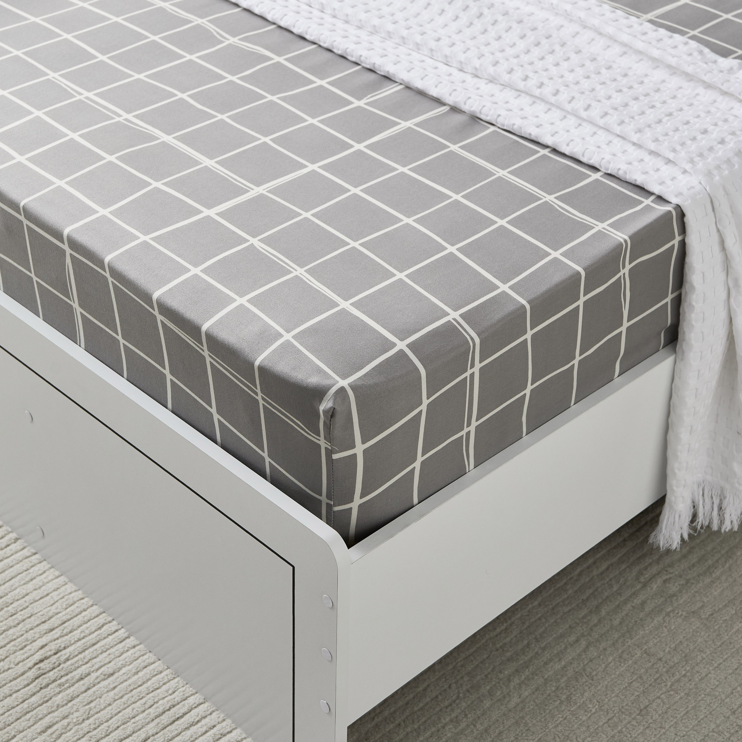 شرشف مطّاطي فردي أكرون من ماتريكس - 90x200+20 سم-hbxhomeware-hbxbedroom-image-1