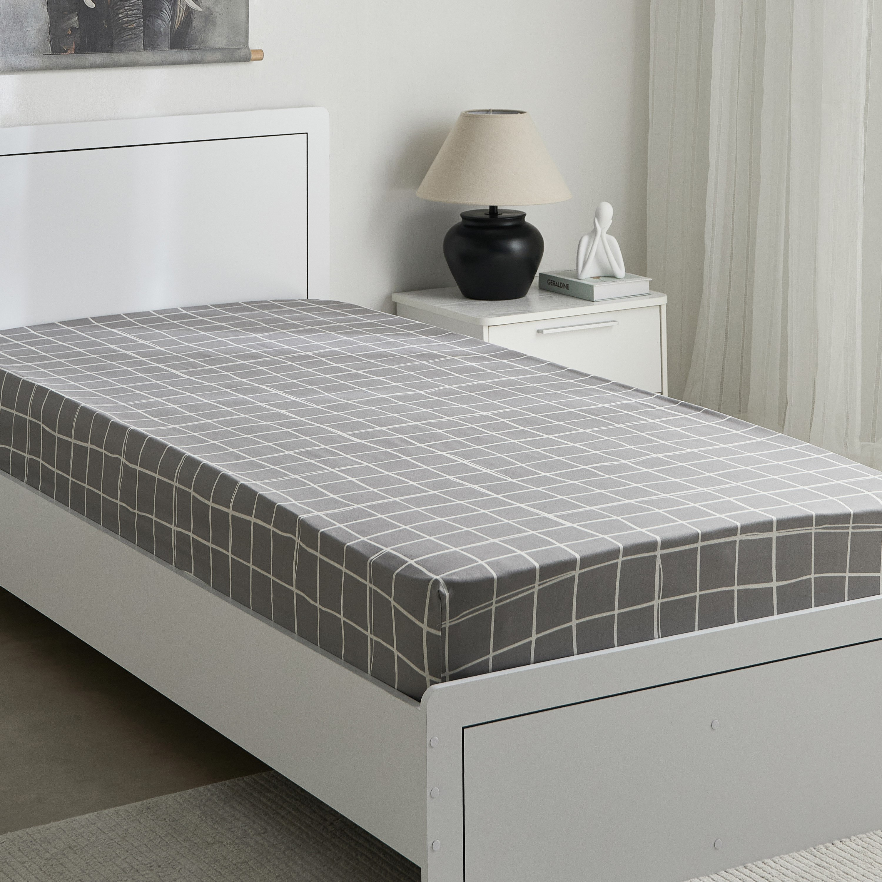 شرشف مطّاطي فردي أكرون من ماتريكس - 90x200+20 سم-hbxhomeware-hbxbedroom-image-2