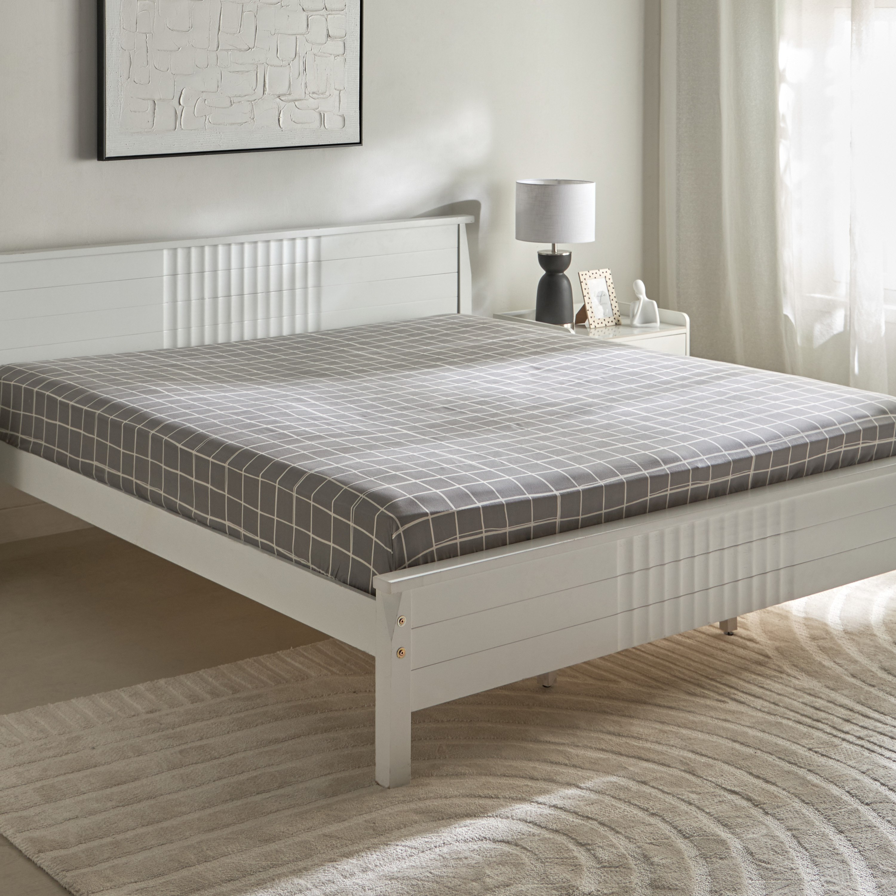 Matrix Acron King Fitted Sheet - 180x200+20 cm-hbxhomeware-hbxbedroom-image-2