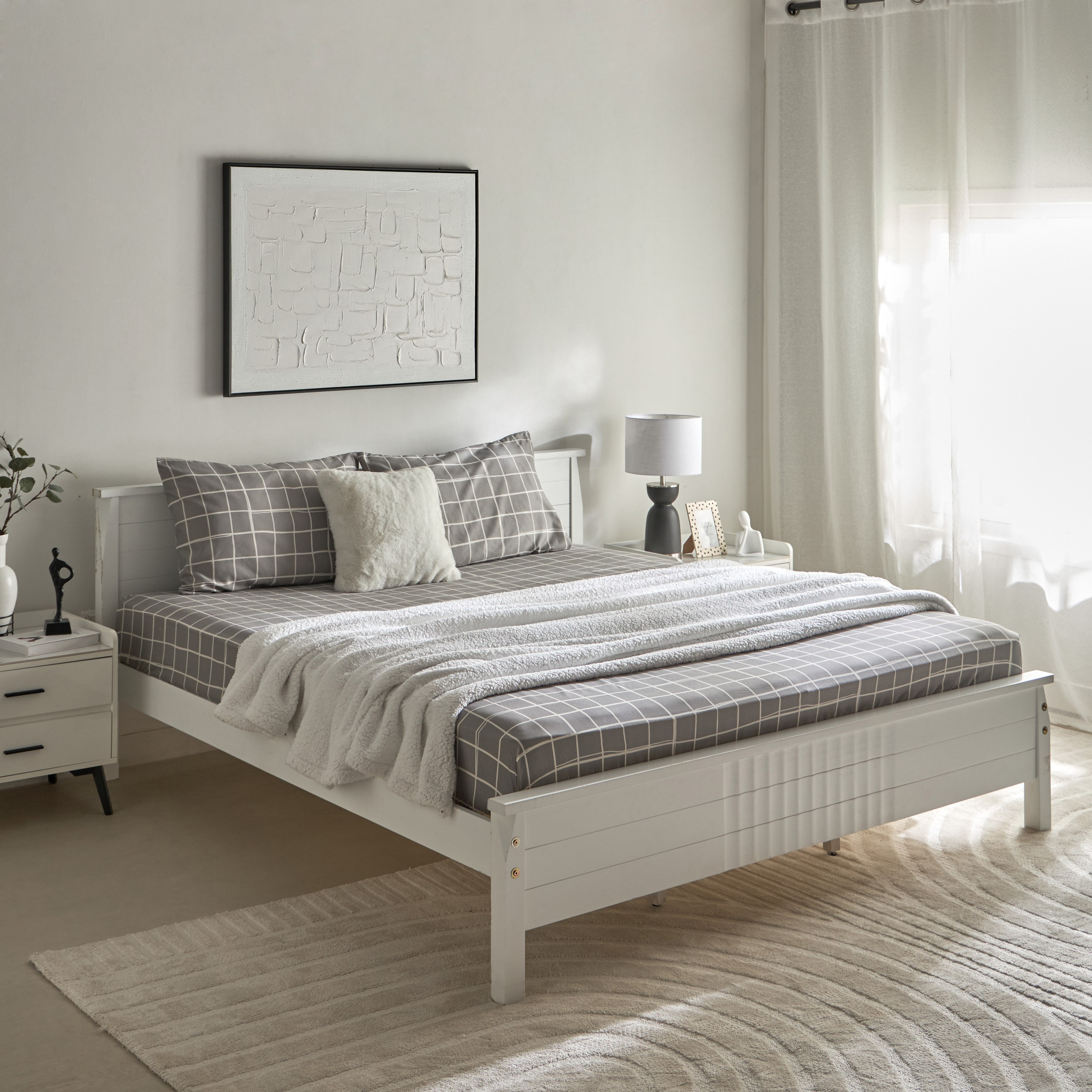 Matrix Acron King Fitted Sheet - 180x200+20 cm-hbxhomeware-hbxbedroom-image-8