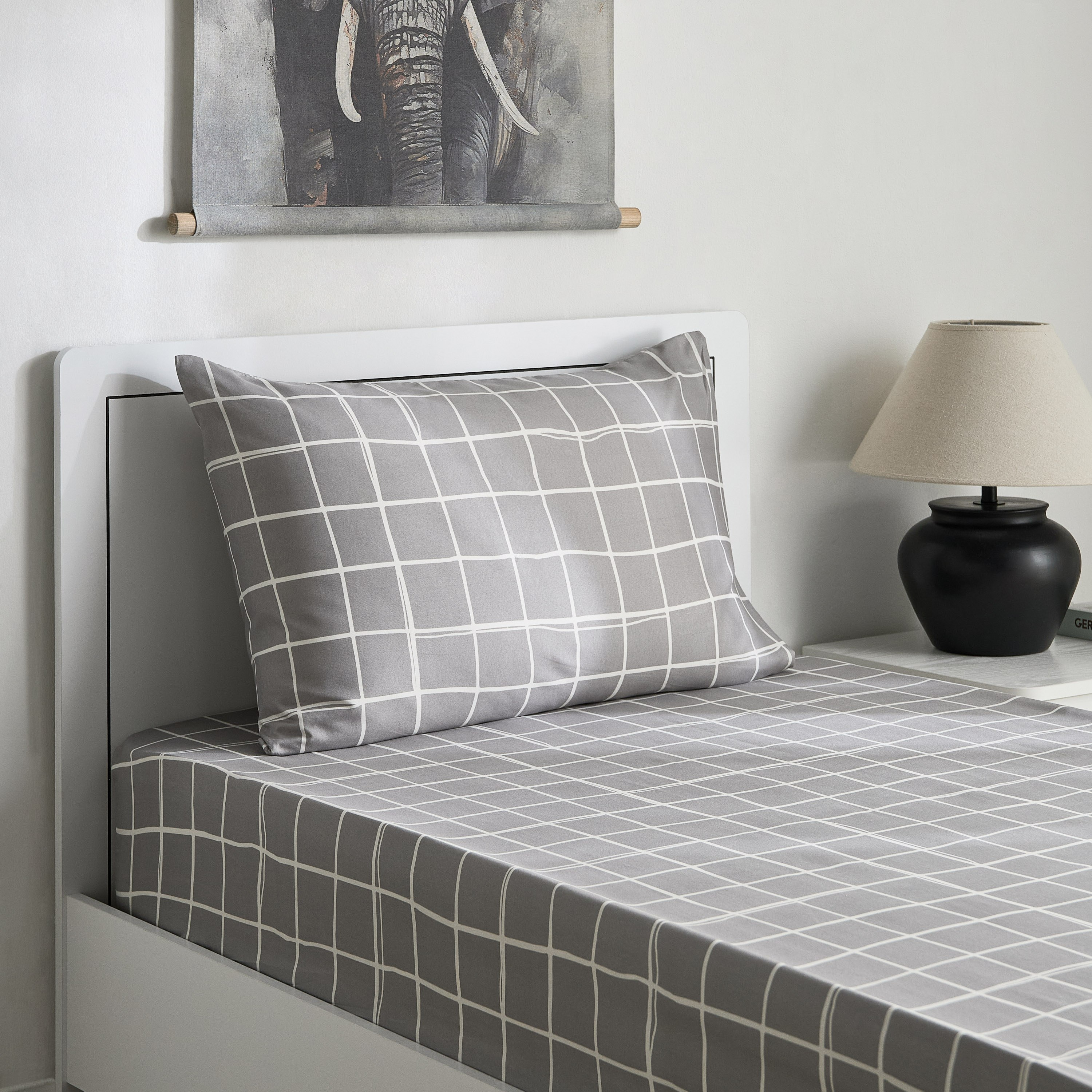 Matrix 2-Piece Acron Single Flat Sheet Set - 140x240 cm-hbxhomeware-hbxbedroom-image-1