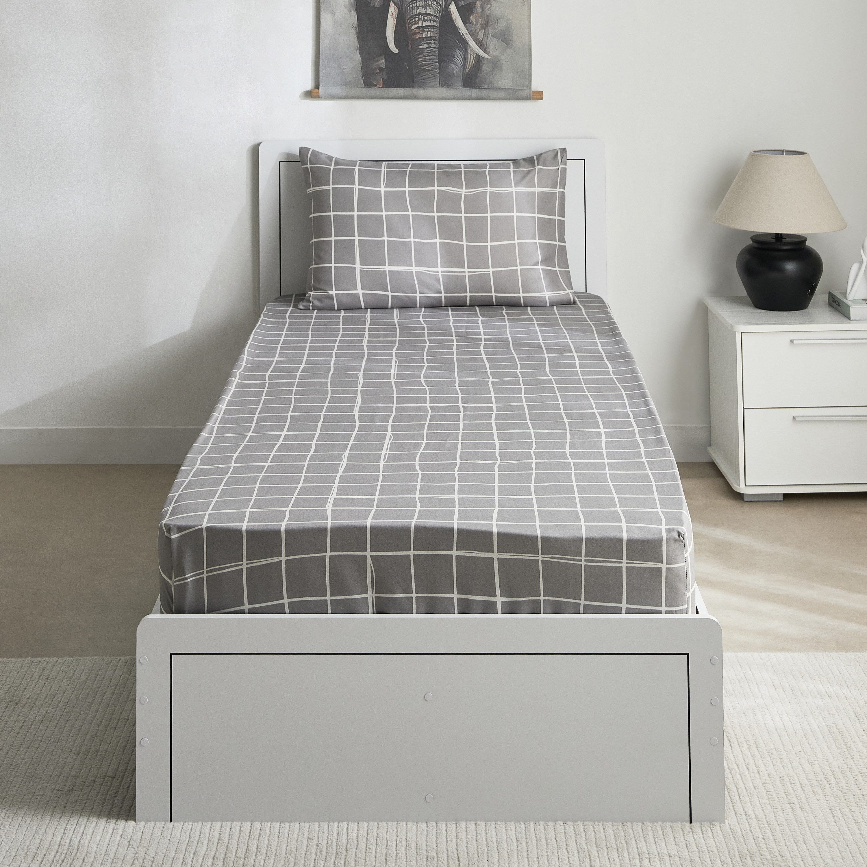 Matrix 2-Piece Acron Single Flat Sheet Set - 140x240 cm-hbxhomeware-hbxbedroom-image-3
