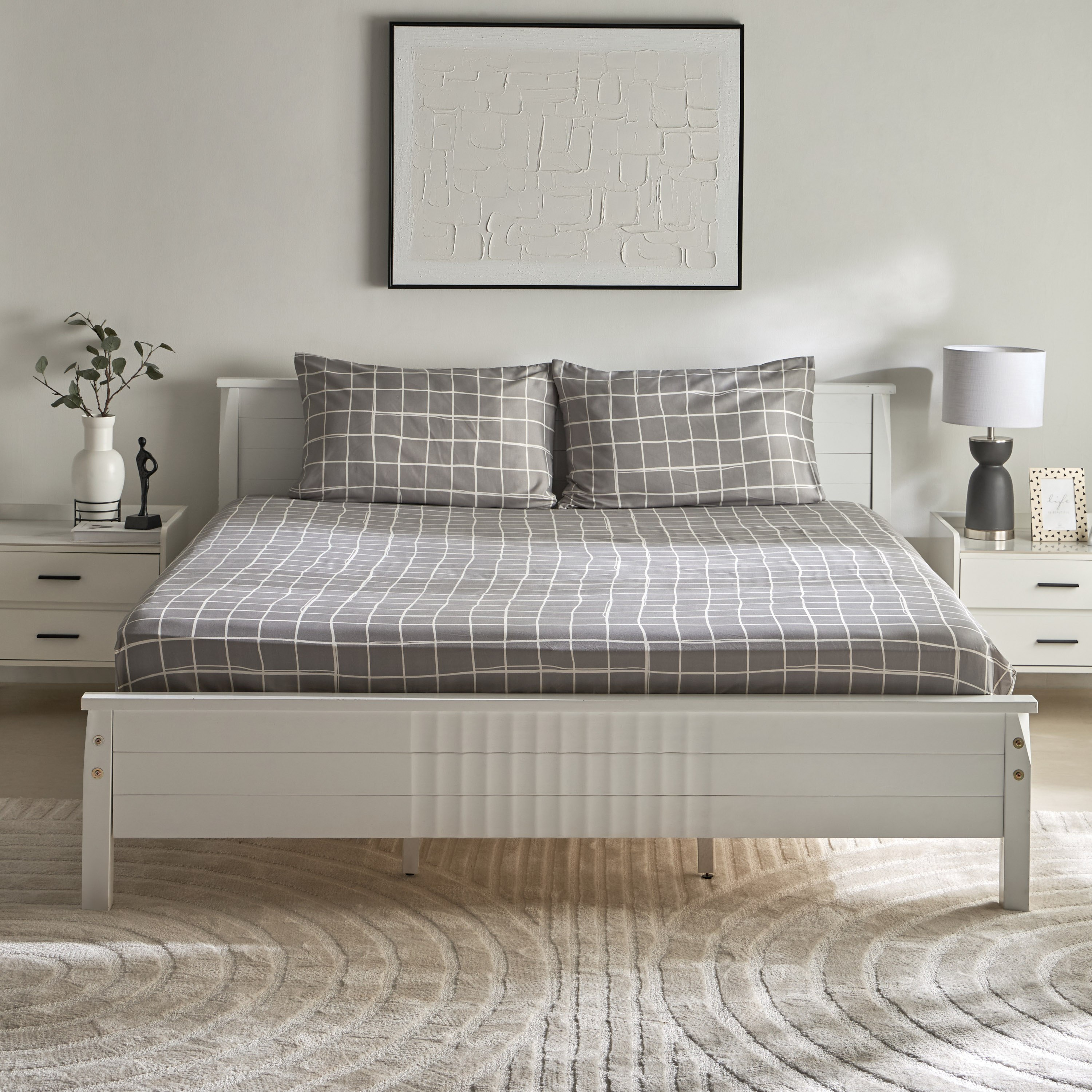 Matrix Acron King Flat Sheet Set - 240x240 cm-hbxhomeware-bedding-flatsheets-image-3