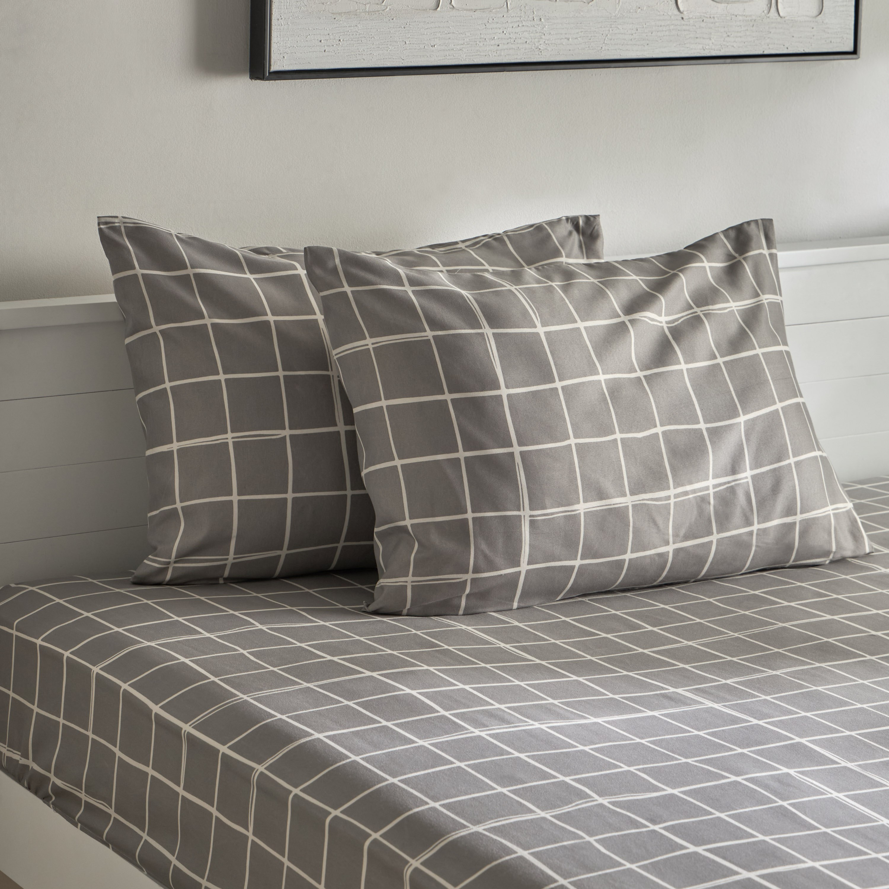 Matrix Acron 2-Piece Printed Microfiber Pillow Cover Set - 50x75 cm-hbxhomeware-hbxbedroom-image-1