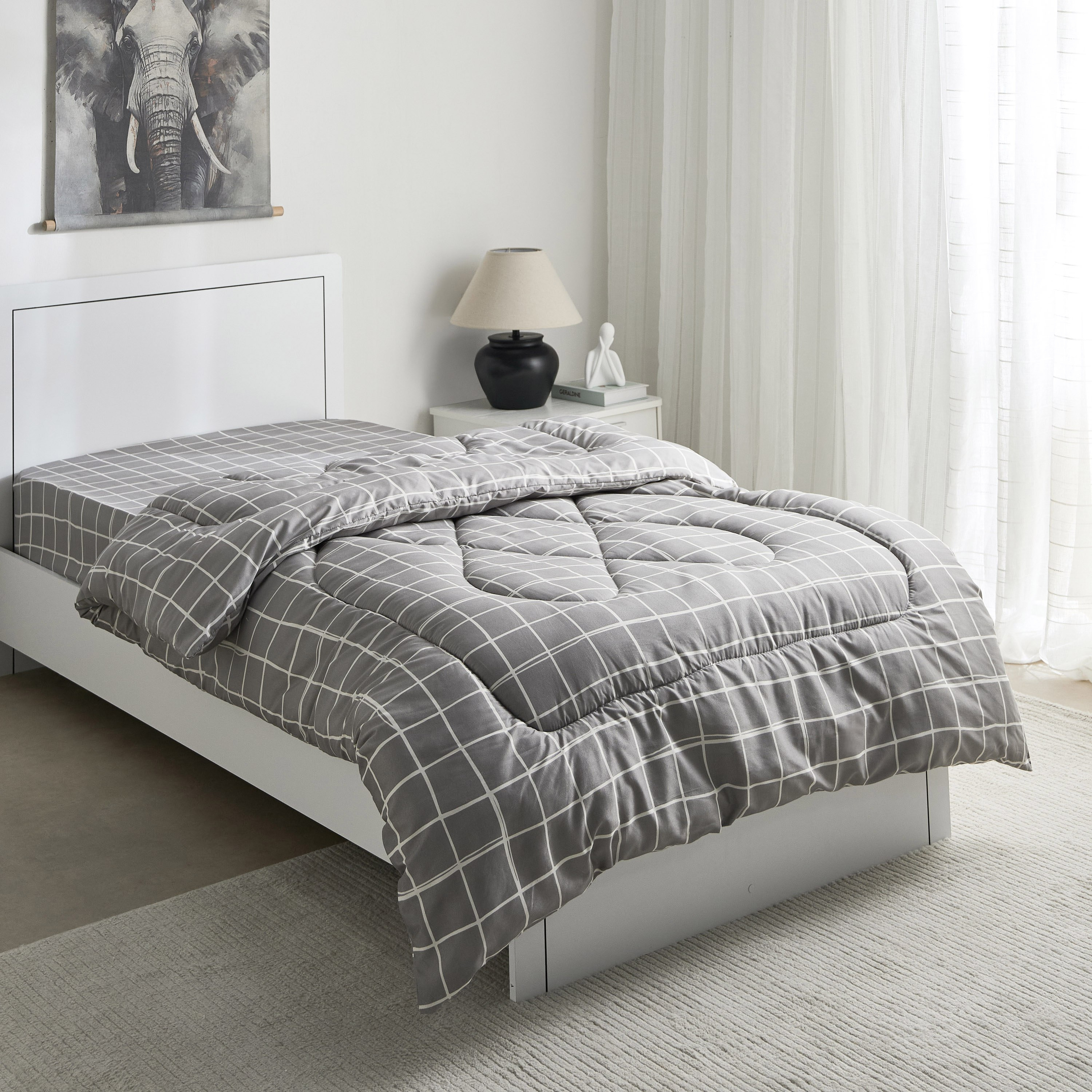 Matrix Acron Microfiber Single Comforter - 135x220 cm-hbxhomeware-hbxbedroom-image-1