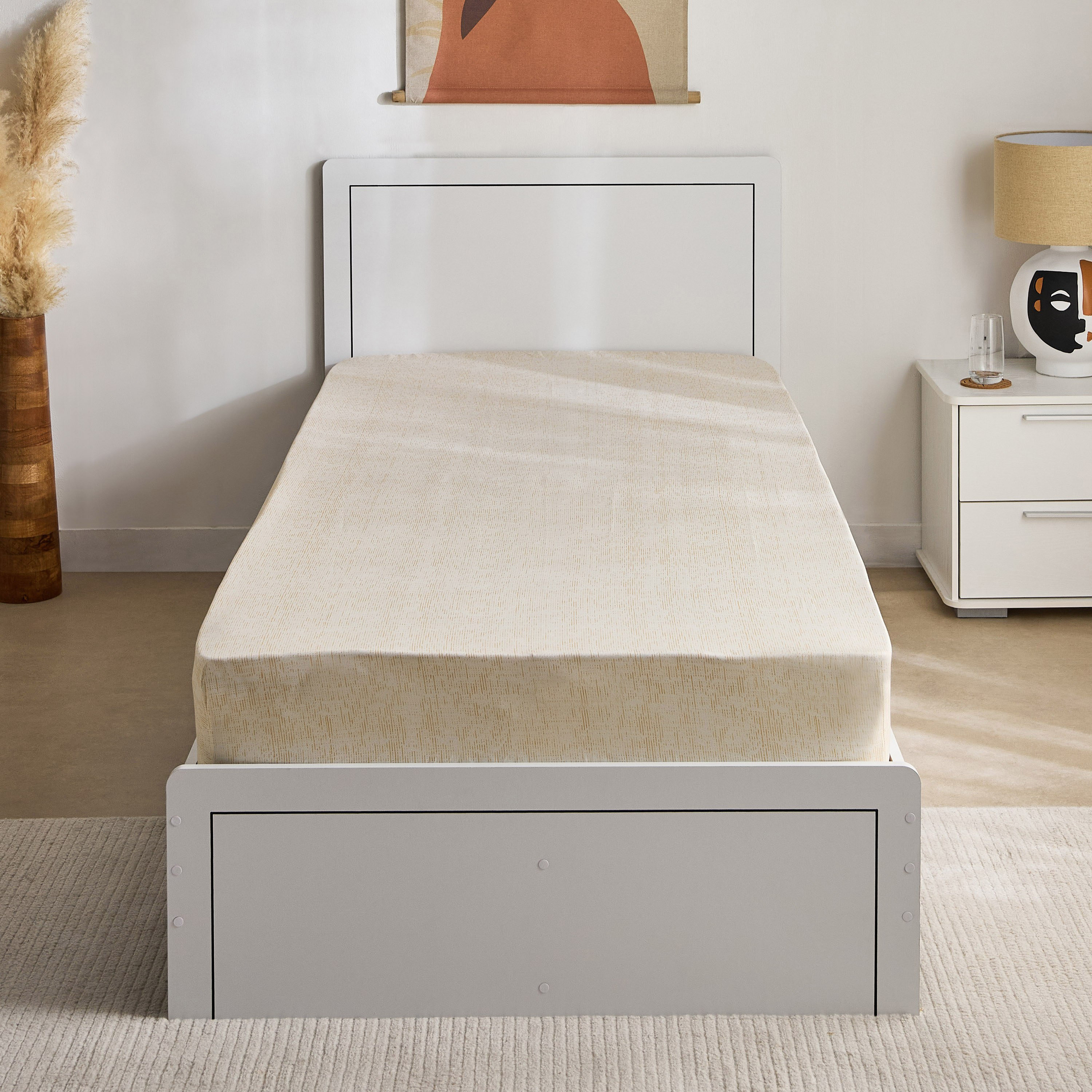 شرشف مطّاطي فردي من ماتريكس - 90x200+20 سم-hbxhomeware-hbxbedroom-image-3