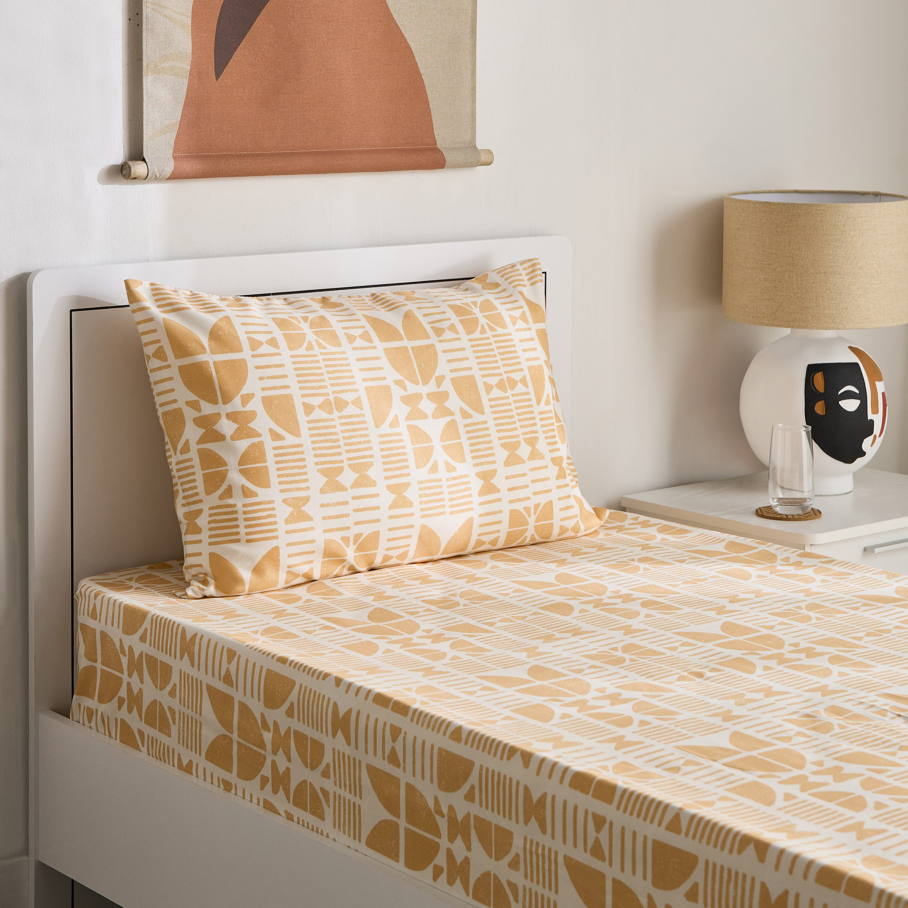 طقم شرشف مسطح فردي قطعتين كورال من ماتريكس - 140x240 سم-hbxhomeware-hbxbedroom-image-1