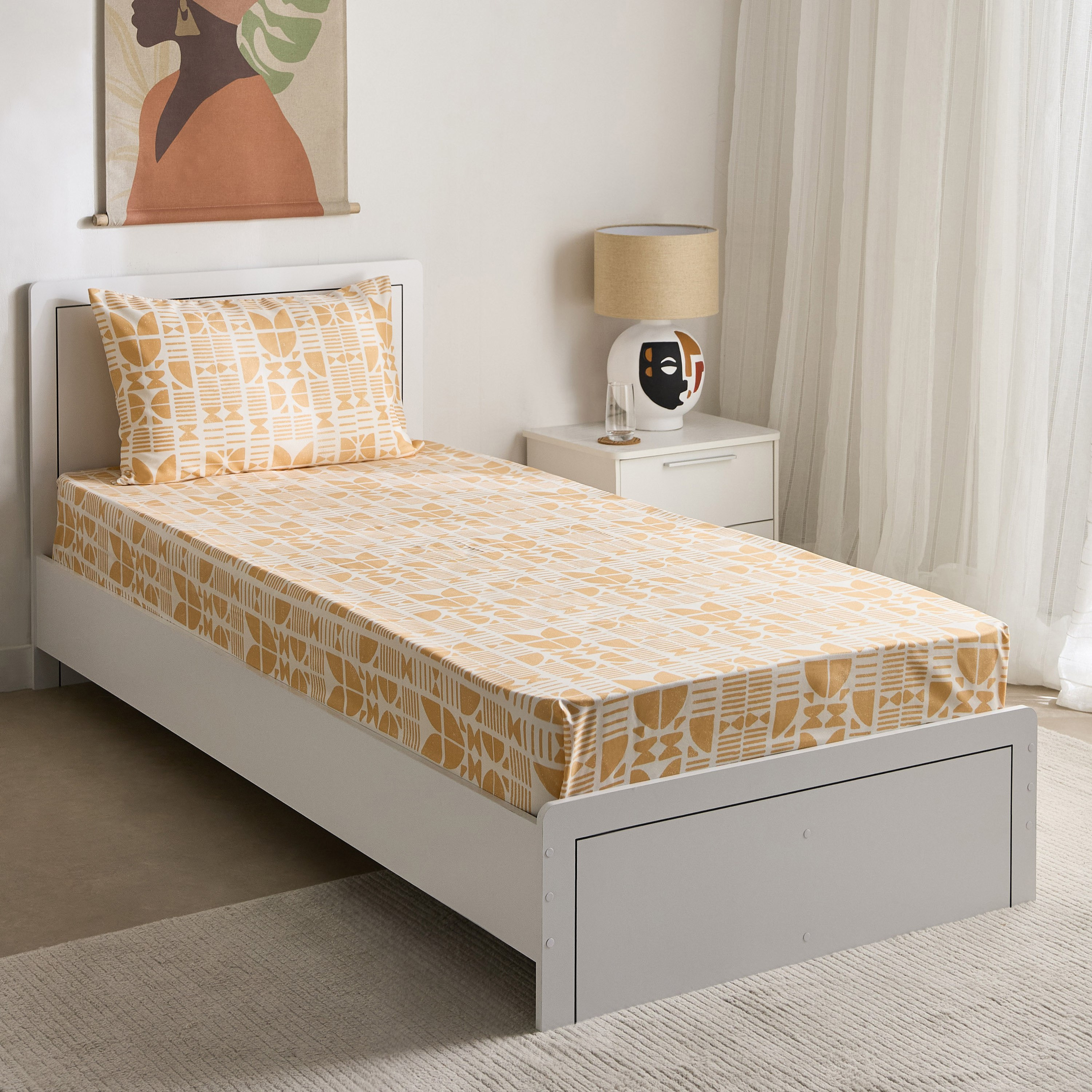 طقم شرشف مسطح فردي قطعتين كورال من ماتريكس - 140x240 سم-hbxhomeware-hbxbedroom-image-2