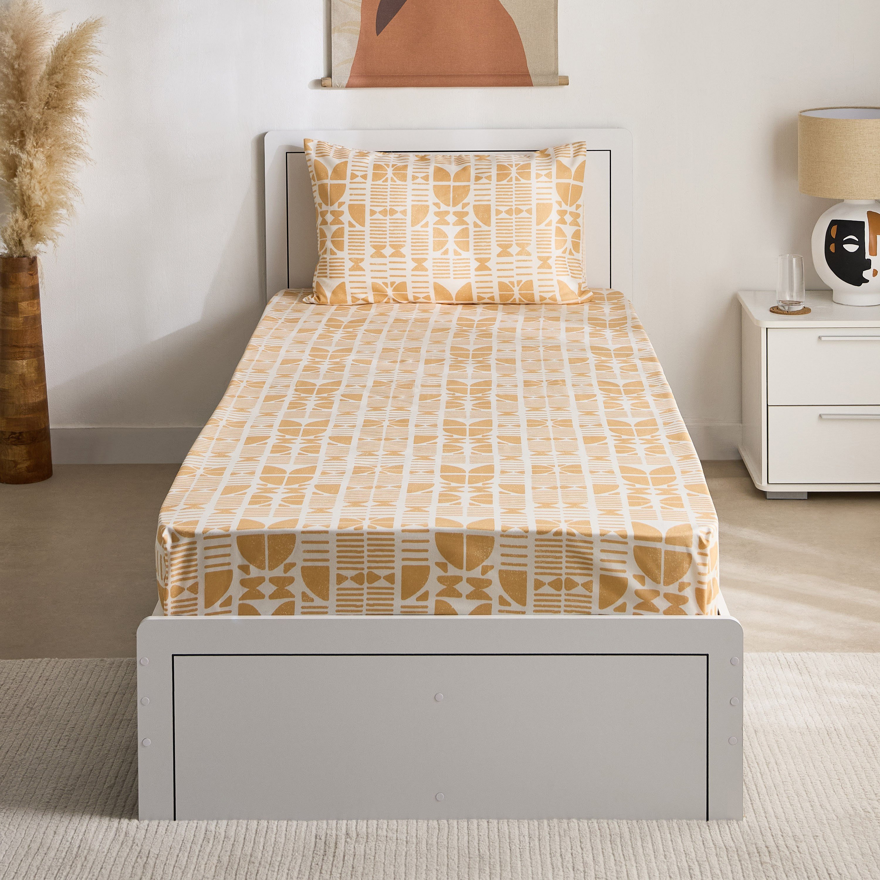 طقم شرشف مسطح فردي قطعتين كورال من ماتريكس - 140x240 سم-hbxhomeware-hbxbedroom-image-3