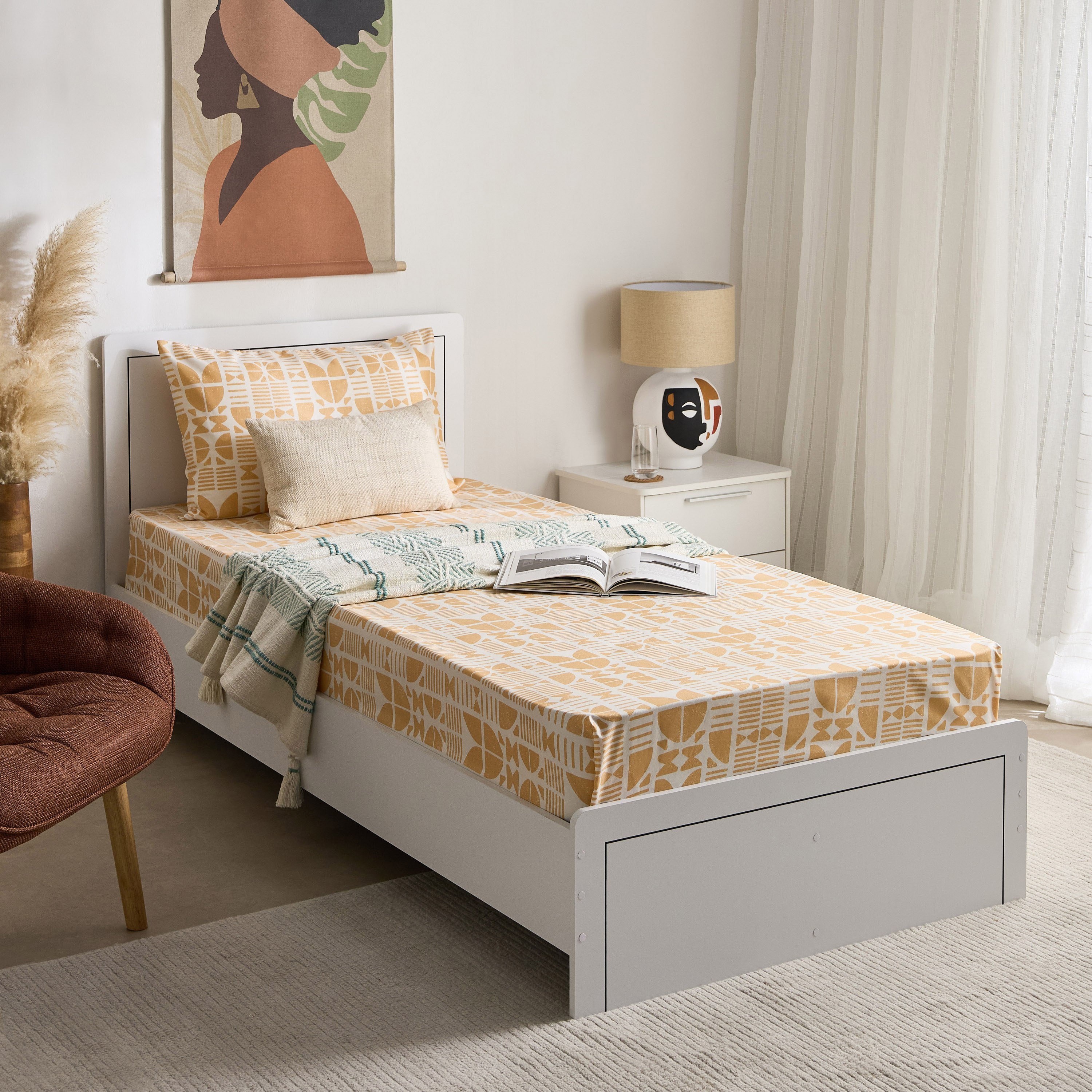 طقم شرشف مسطح فردي قطعتين كورال من ماتريكس - 140x240 سم-hbxhomeware-hbxbedroom-image-9