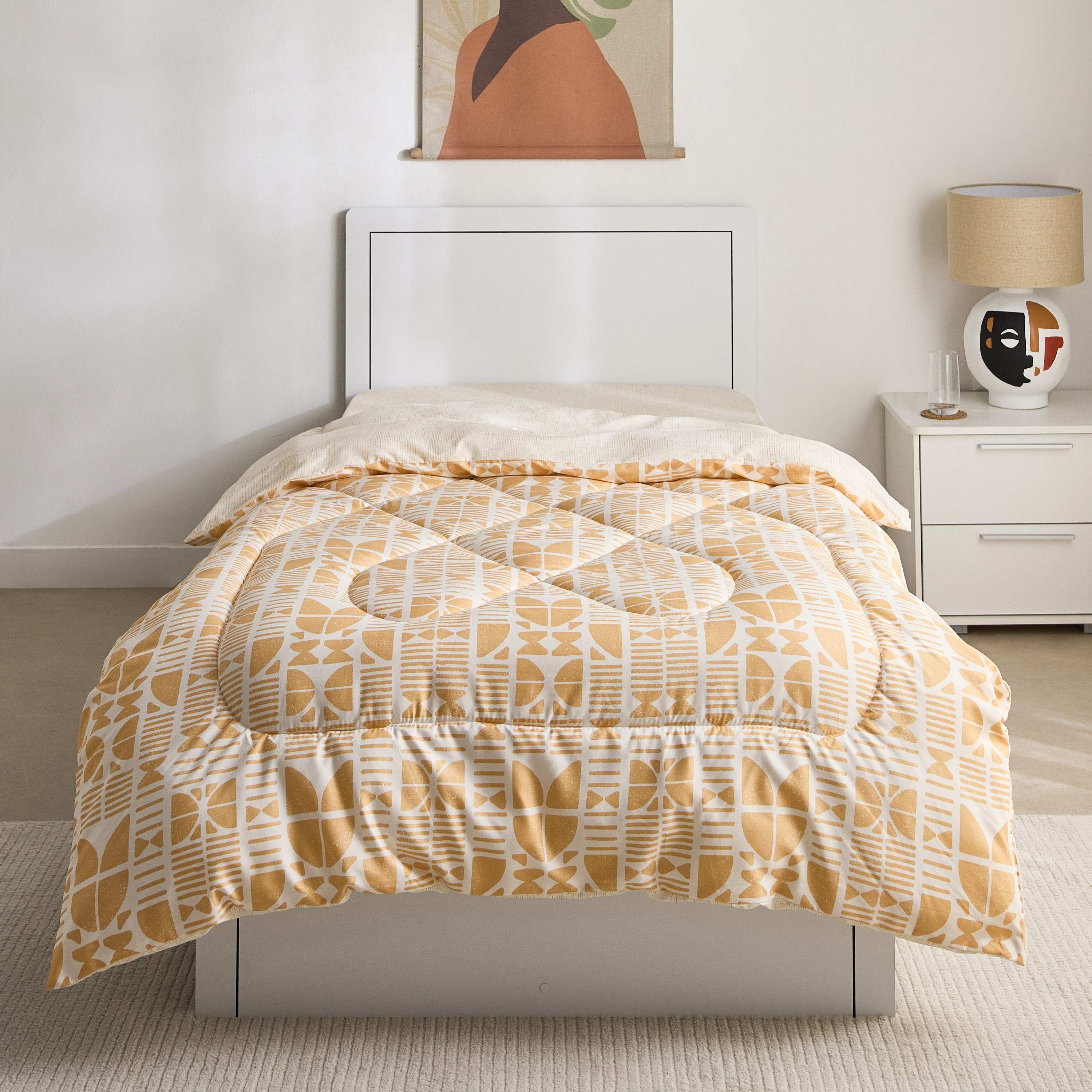 Matrix Coral Microfiber Single Comforter - 135x220 cm-hbxhomeware-hbxbedroom-image-2