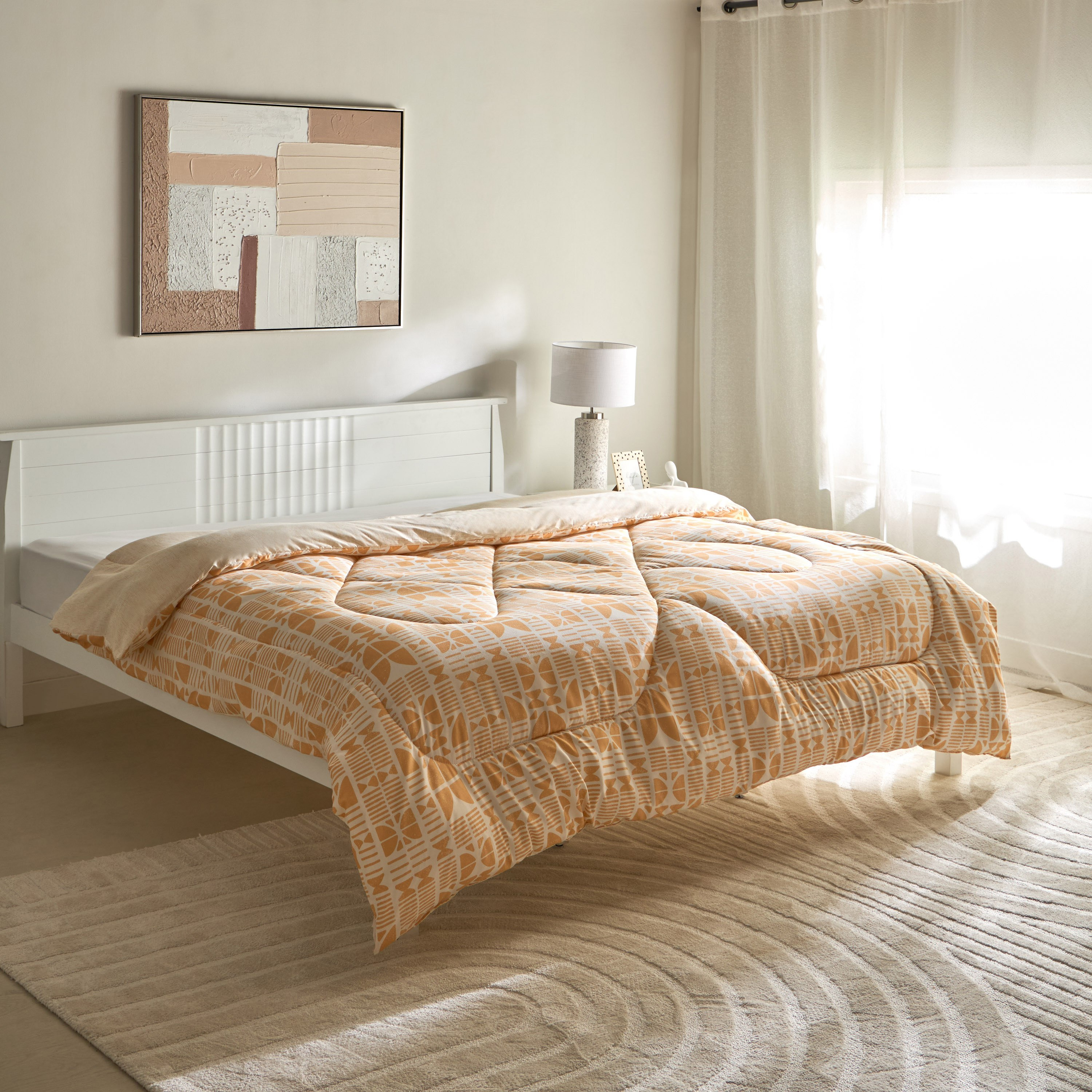 لحاف كوين ألياف دقيقة مرجاني من ماتريكس - 200x240 سم-hbxhomeware-hbxbedroom-image-1