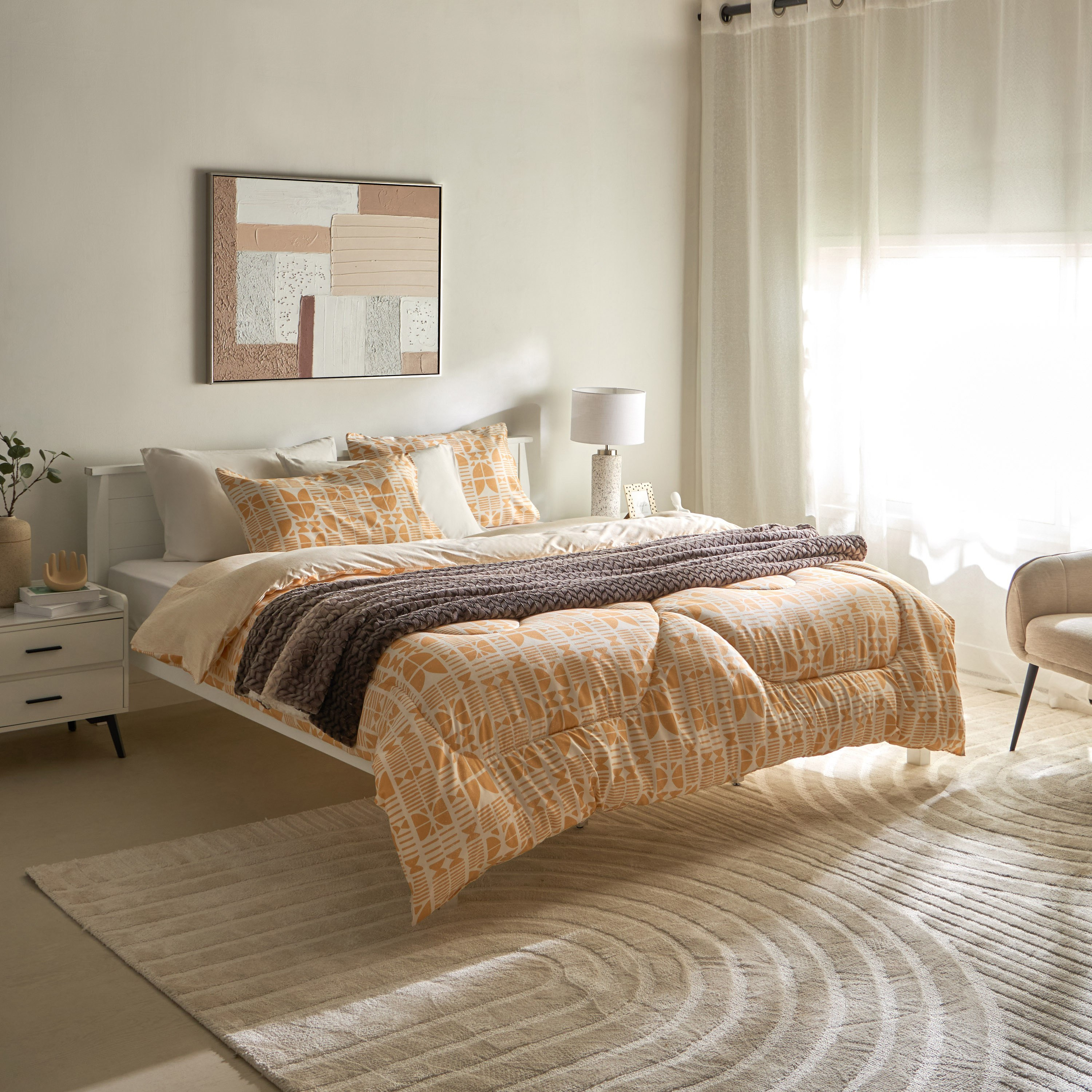 لحاف كوين ألياف دقيقة مرجاني من ماتريكس - 200x240 سم-hbxhomeware-hbxbedroom-image-5