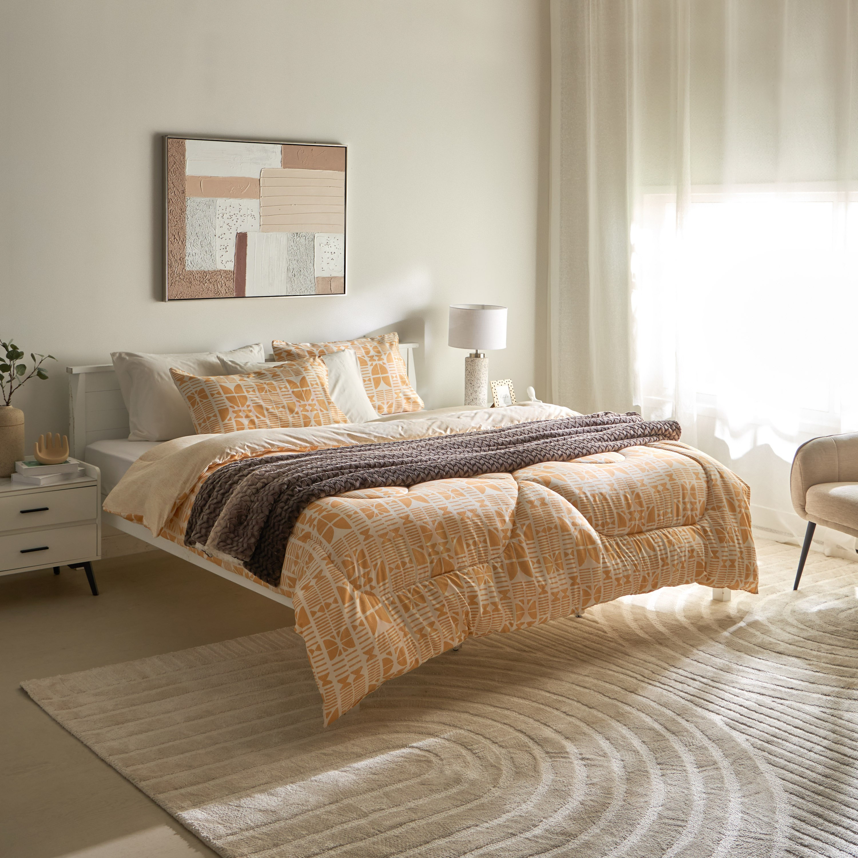 Matrix Microfiber King Comforter - 220x240 cm-hbxhomeware-hbxbedroom-image-5
