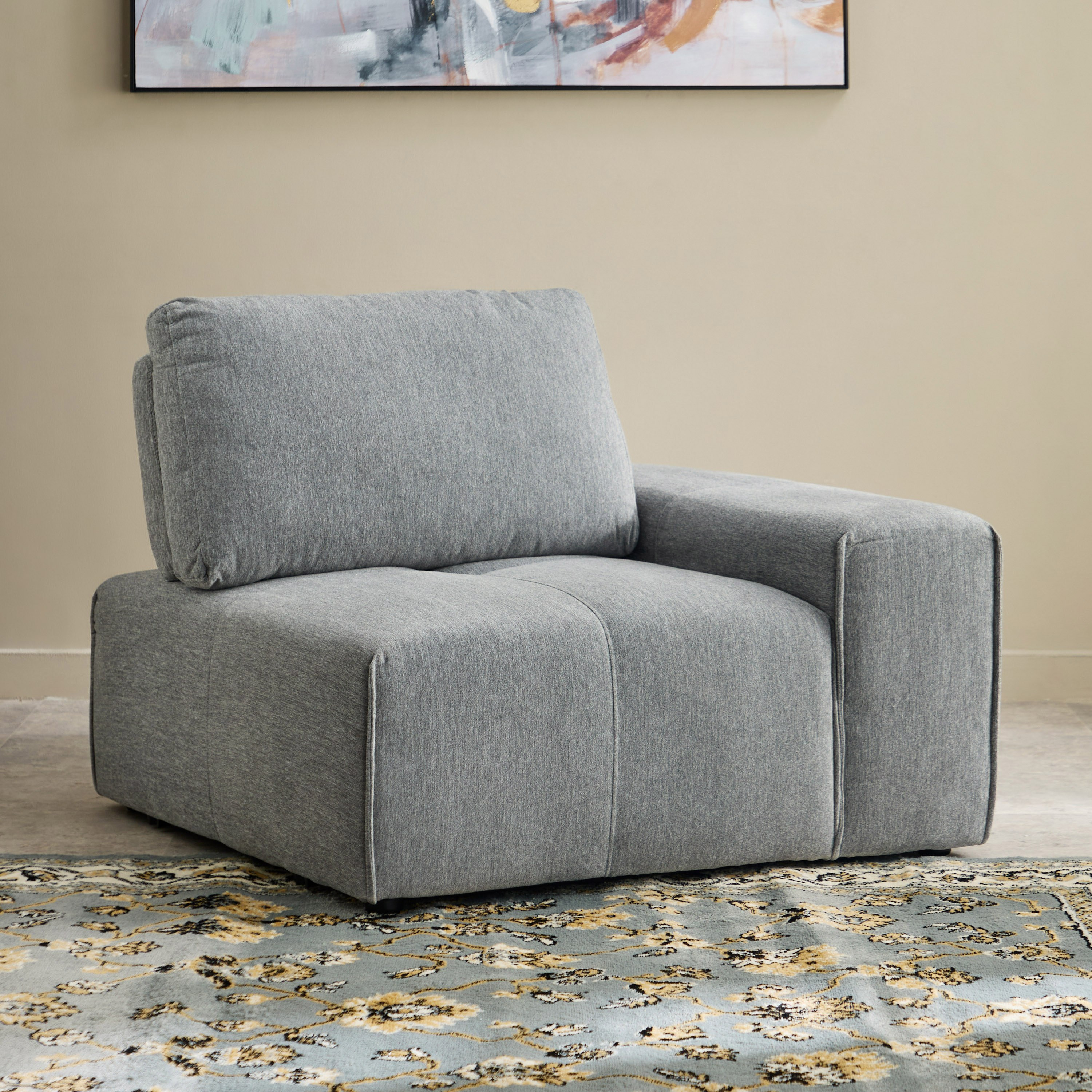 كرسي قماش بذراع أيمن من سيسيل-hbxlivingroom-sofasandarmchairs-modularsofas-image-1