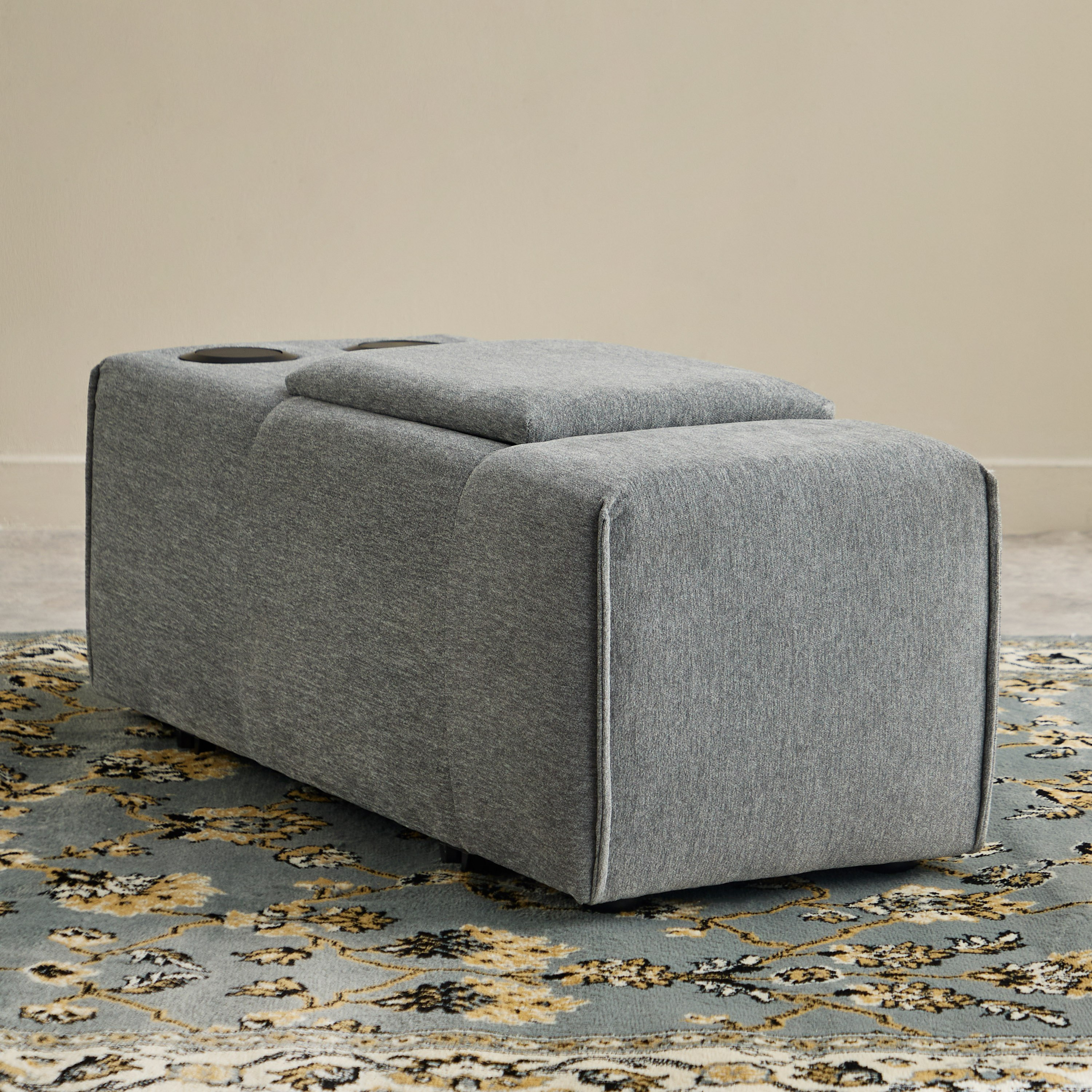 طاولة كونسول قماش للوسائط بمنفذ يو إس بي وموسيقى من سيسيل-hbxlivingroom-sofasandarmchairs-modularsofas-image-1