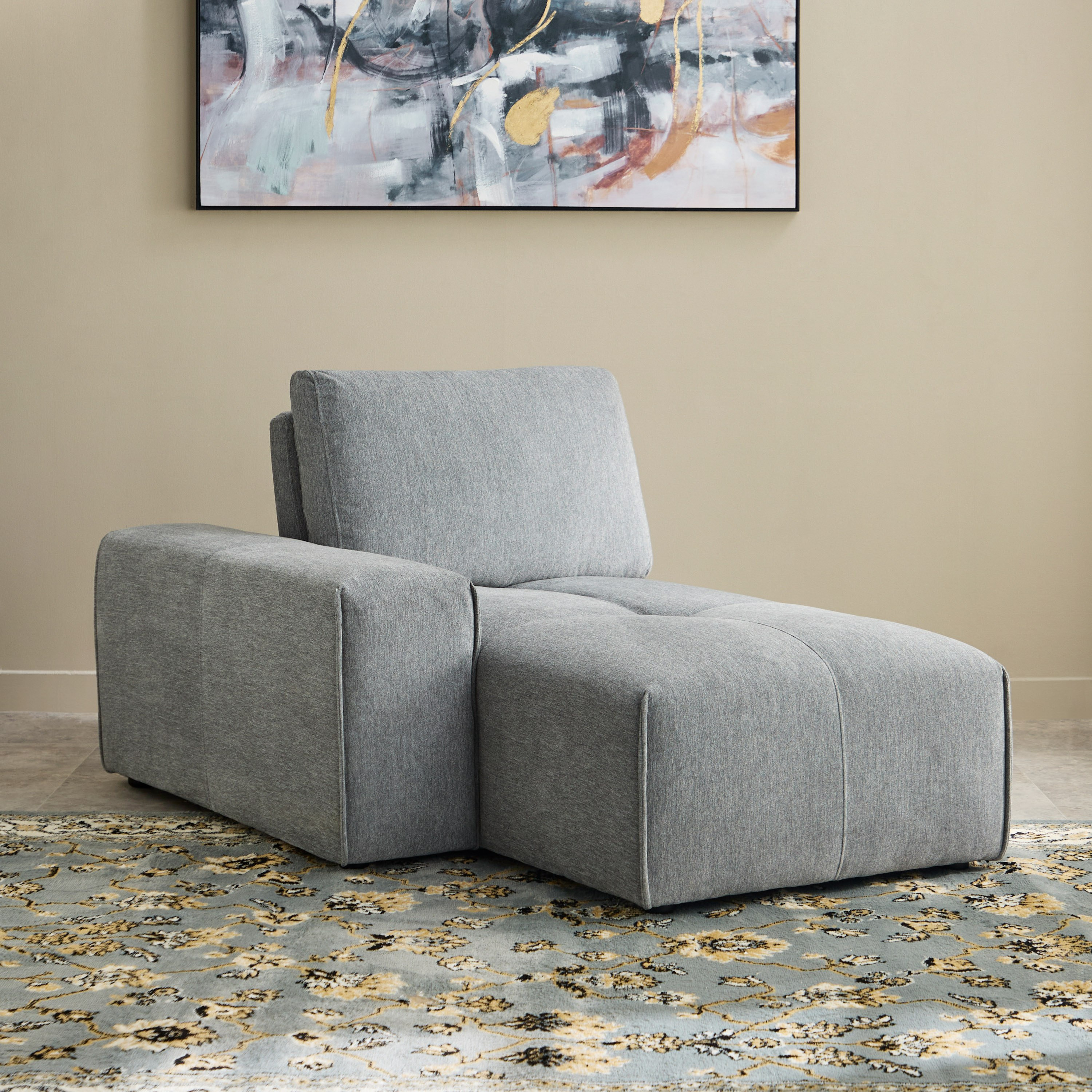 كرسي استرخاء قماش بذراع أيسر من سيسيل-hbxlivingroom-sofasandarmchairs-modularsofas-image-1
