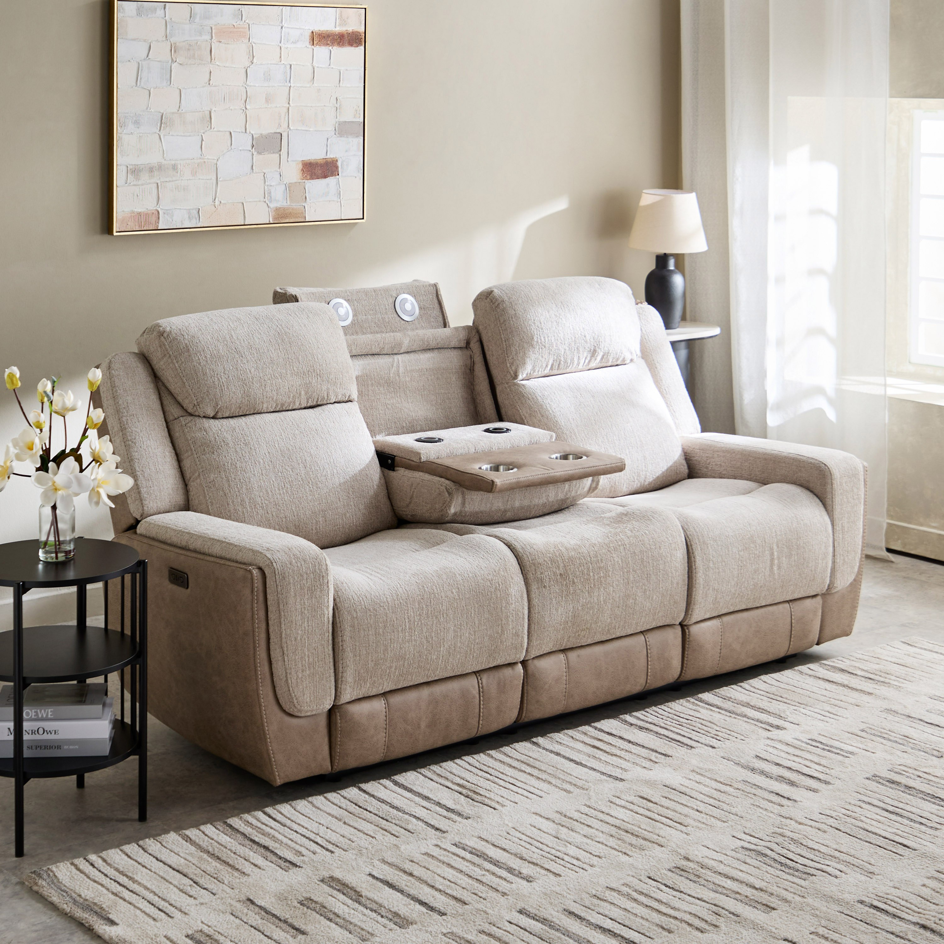 Onyx Electric 3-Seater Dropdown Table Fabric Recliner with Wireless C-Type Charging and 2 Cupholders-hbxlivingroom-sofasandarmchairs-sofas-image-6