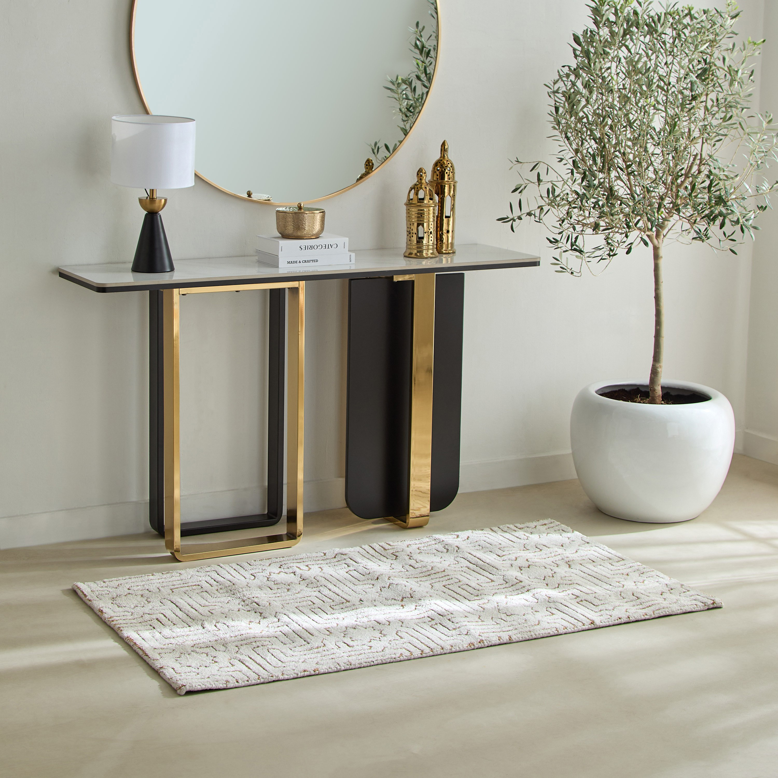 سجادة محبوكة مايكروفايبر ميراج من سكايلاين - 80x150 سم-hbxdecorandfurnishings-floorcoverings-rugs-image-1