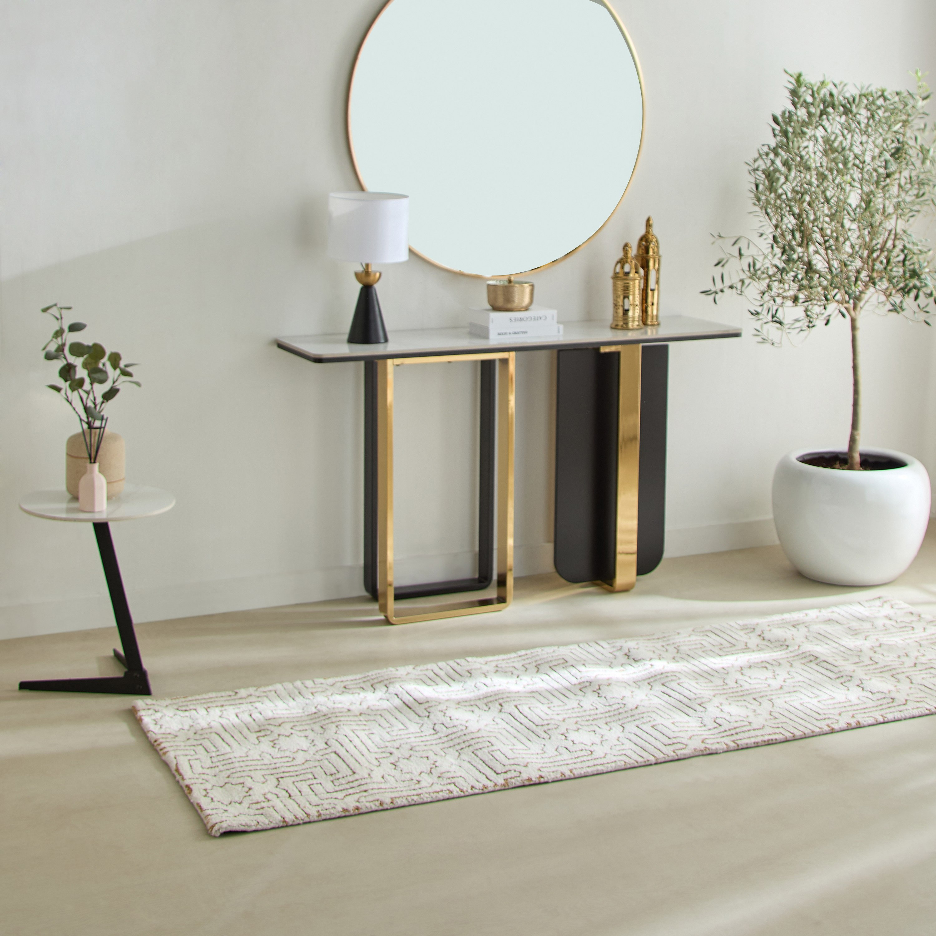 سجادة محبوكة مايكروفايبر ميراج من سكايلاين - 80x230 سم-hbxdecorandfurnishings-floorcoverings-rugs-image-4
