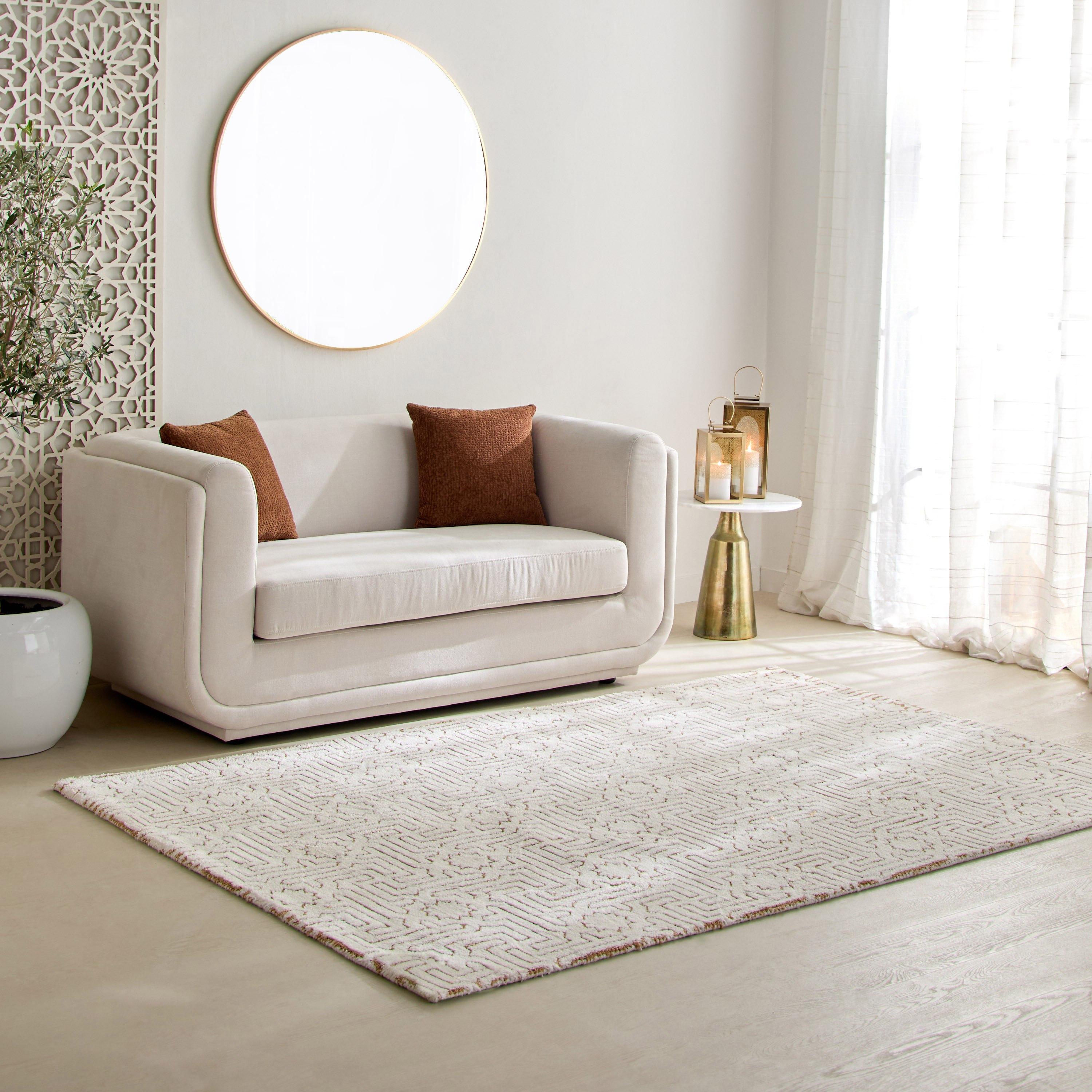 سجادة محبوكة مايكروفايبر ميراج من سكايلاين - 160x230 سم-hbxdecorandfurnishings-floorcoverings-rugs-image-1