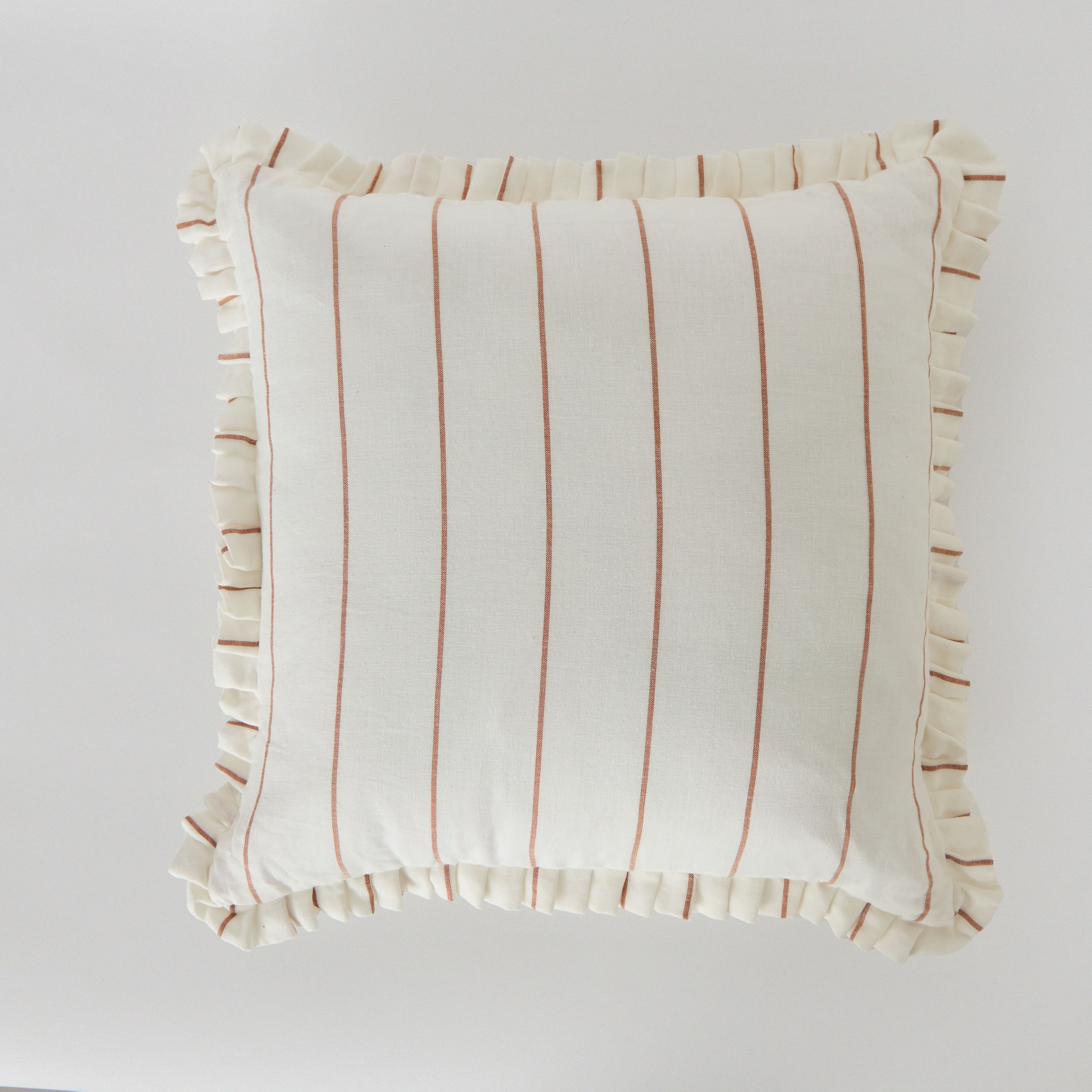 Warm Oasis Terra Stripe Scallop Edges Filled Cushion - 50x50 cm-hbxhomeware-hbxbedroom-image-5