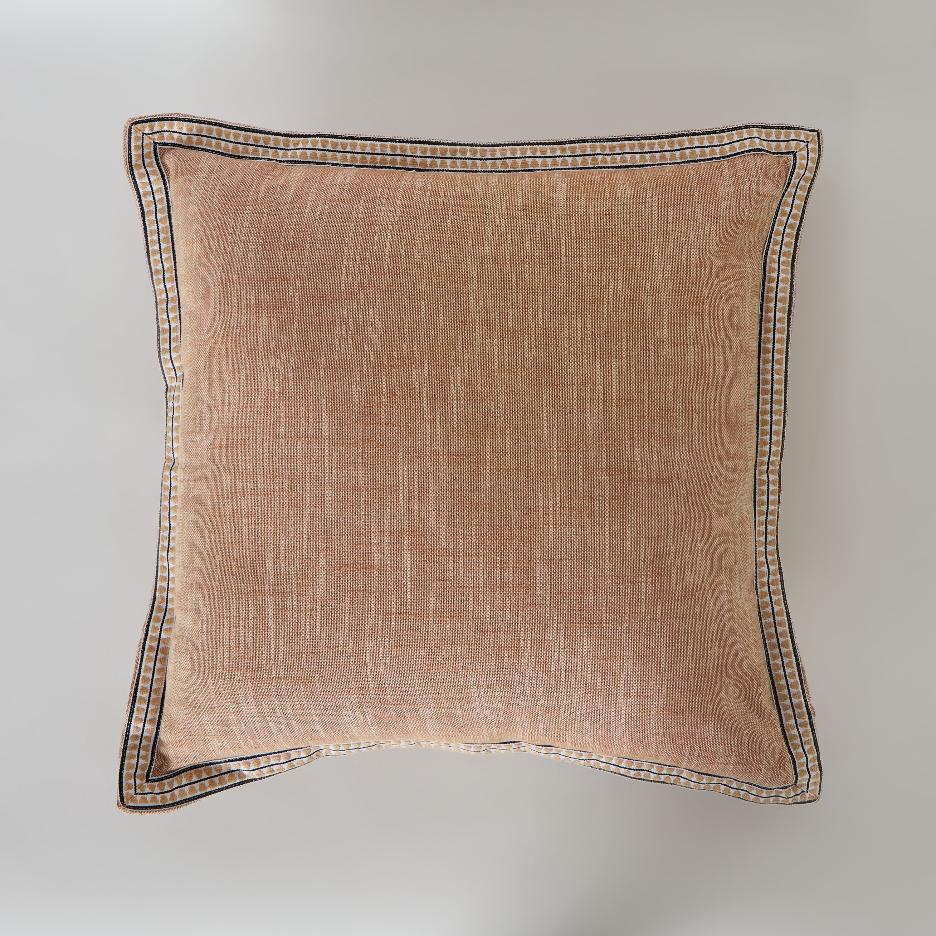 Warm Oasis Terra Chambray with Embroidered Edges Filled Cushion - 50x50 cm-hbxhomeware-hbxbedroom-image-5