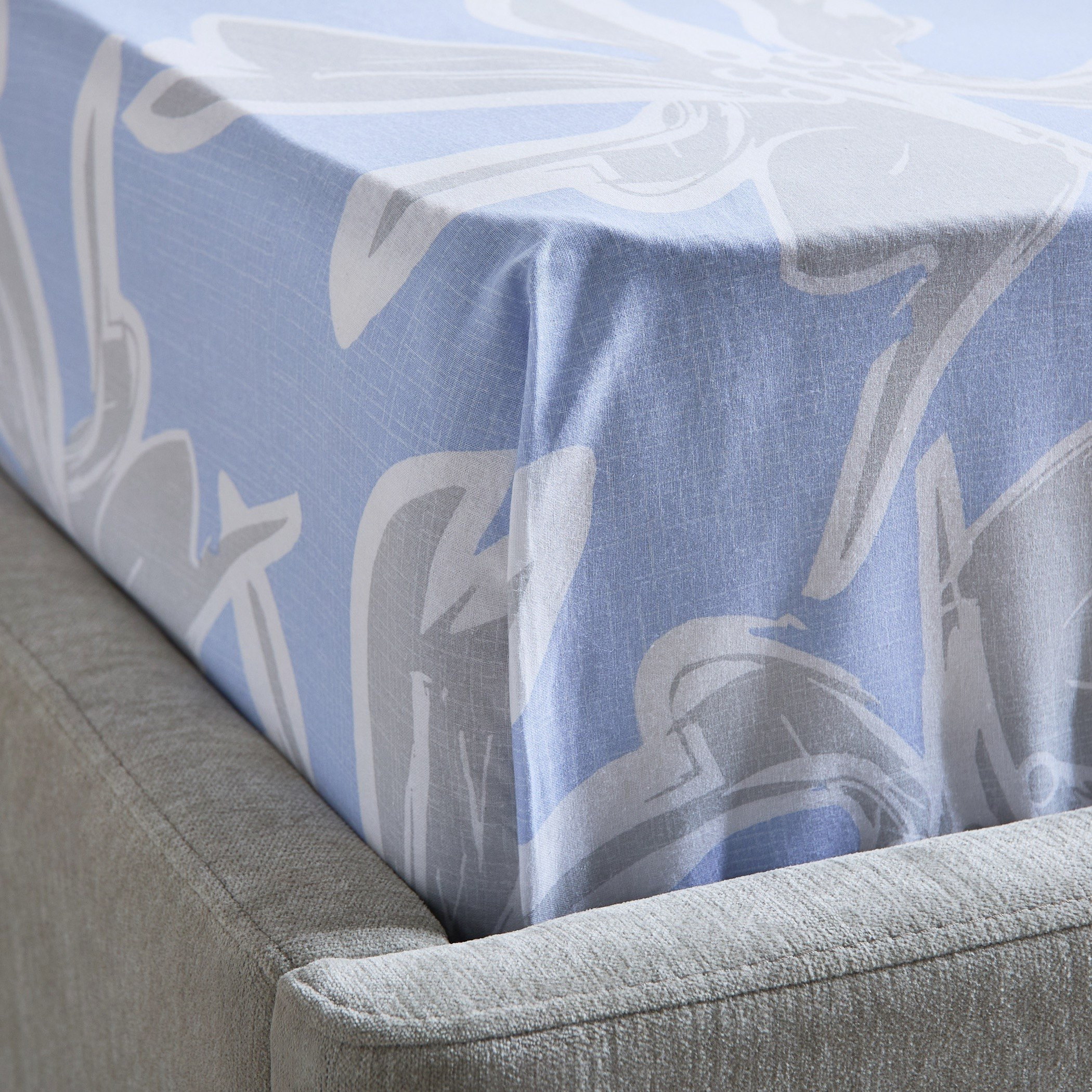 Malta Evelyn Printed Cotton Twin Flat Sheet - 170x260 cm-hbxhomeware-hbxbedroom-image-4