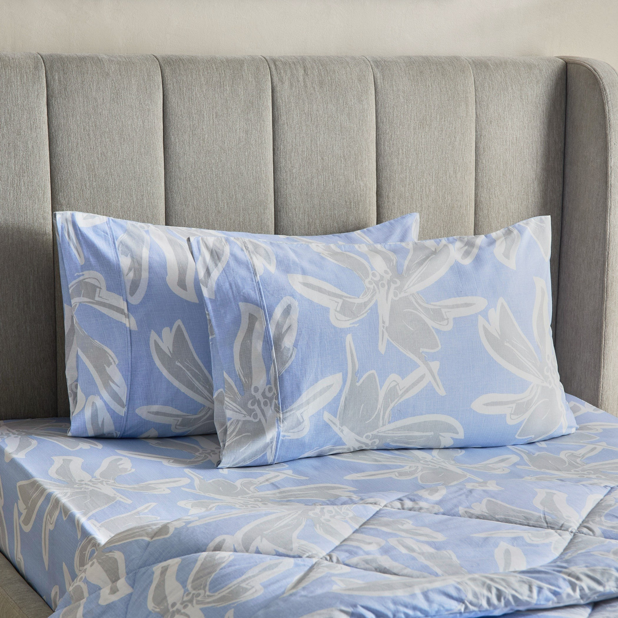 طقم أغطية وسائد قطن بطبعات قطعتين إيفيلين من مالطا - 50x75 سم-hbxhomeware-hbxbedroom-image-2
