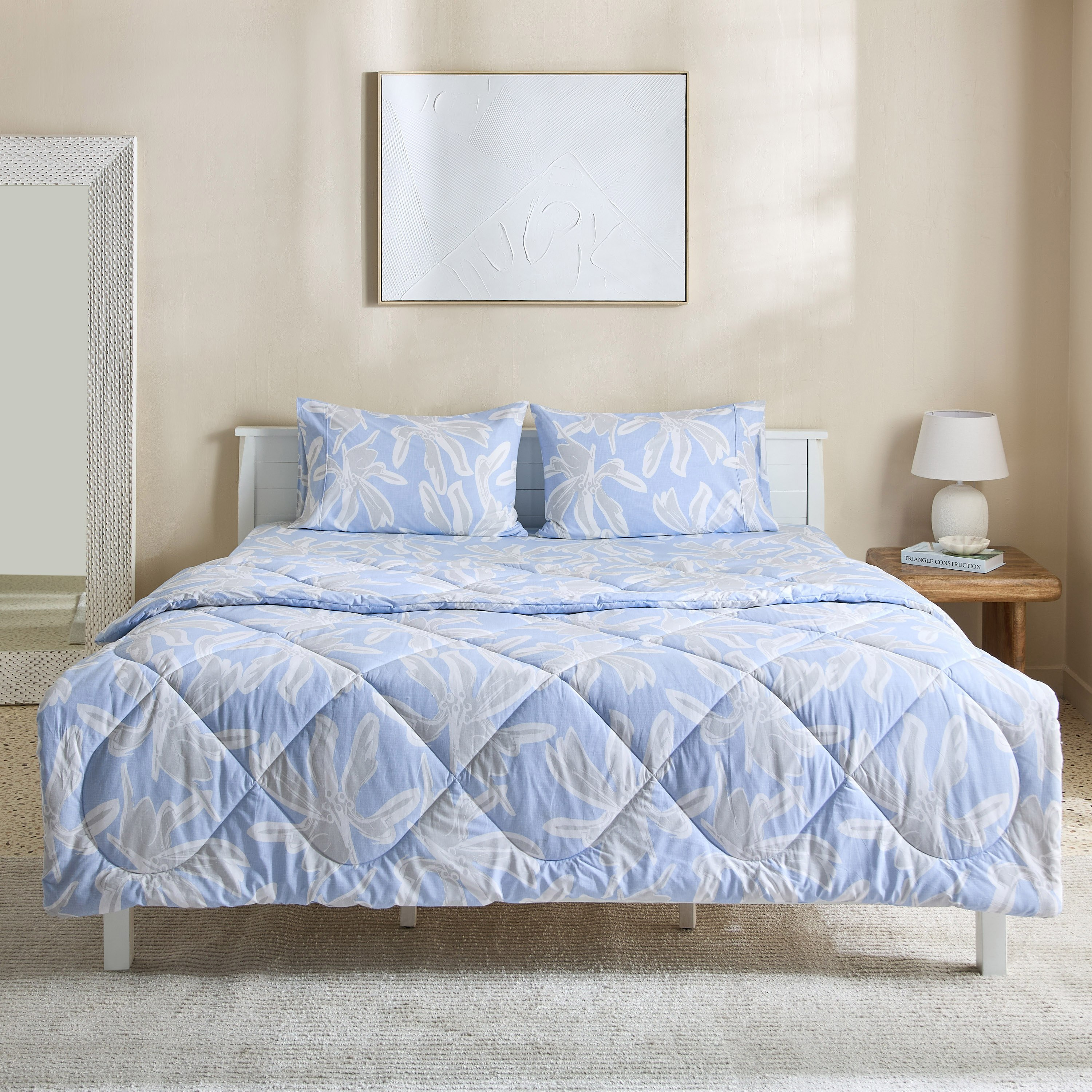Malta Evelyn 3-Piece Printed Cotton Super King Comforter Set - 240x240 cm-hbxhomeware-hbxdecorandfurnishings-image-3