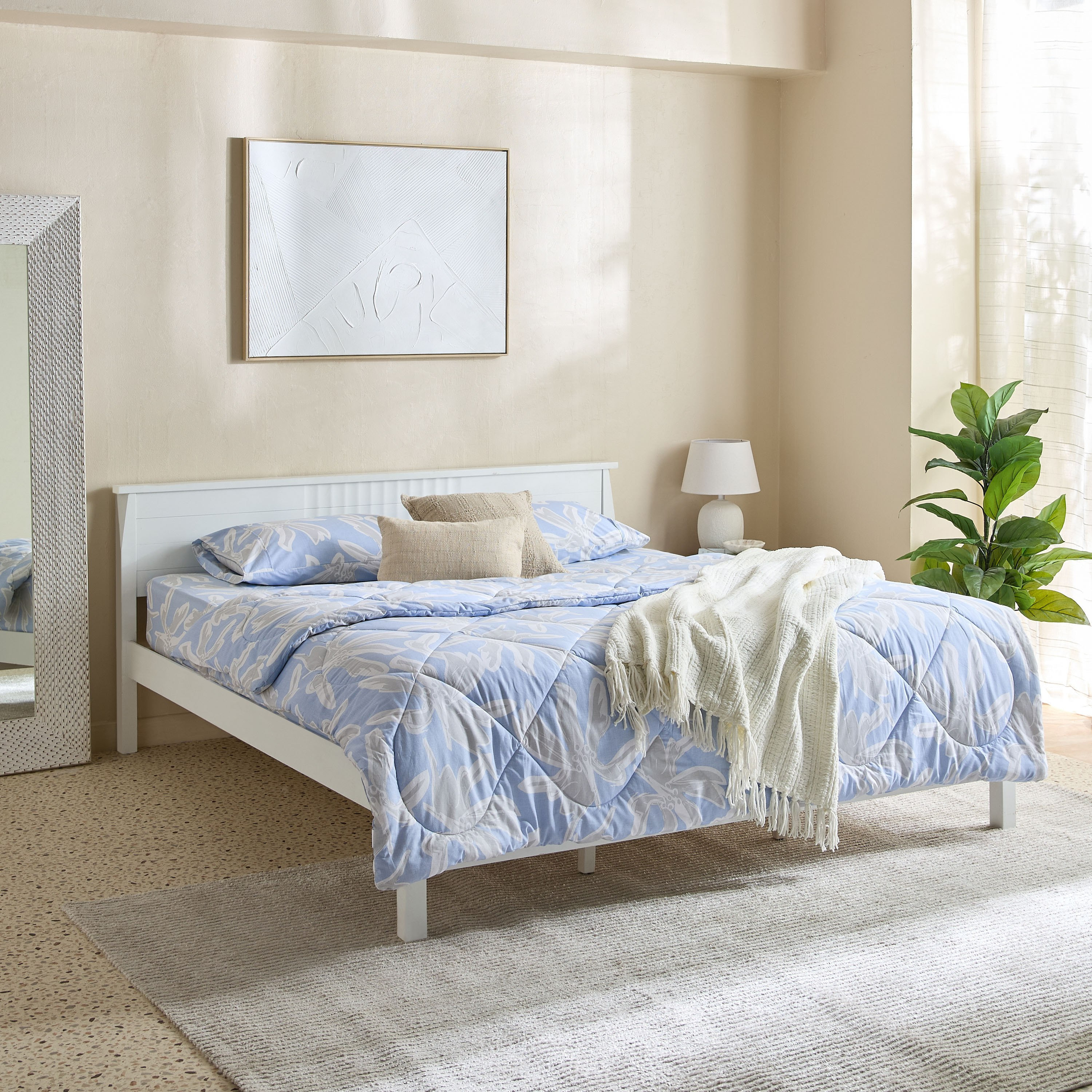 Malta Evelyn 3-Piece Printed Cotton Super King Comforter Set - 240x240 cm-hbxhomeware-hbxdecorandfurnishings-image-8