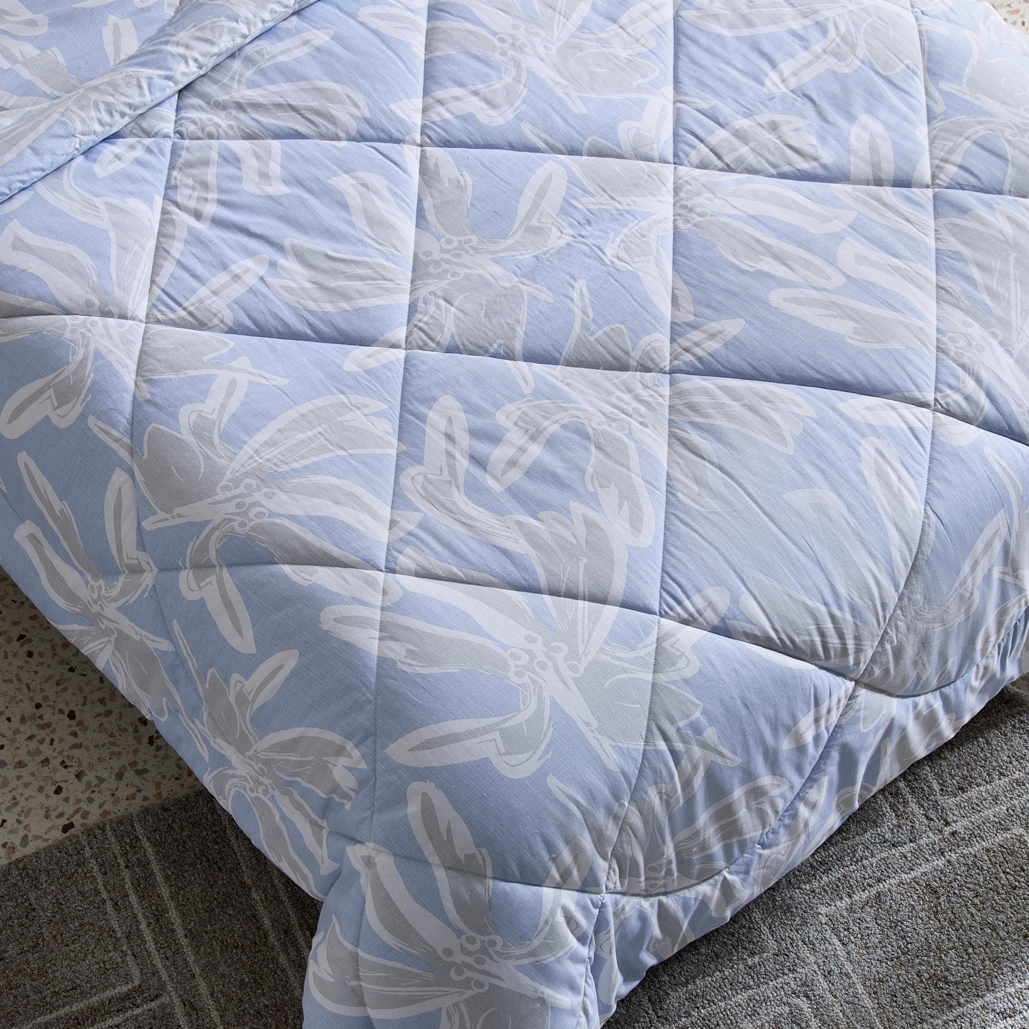 طقم غطاء لحاف قطن فردي بطبعات قطعتين إيفلين من مالتا - 135x200 سم-hbxhomeware-hbxdecorandfurnishings-image-5